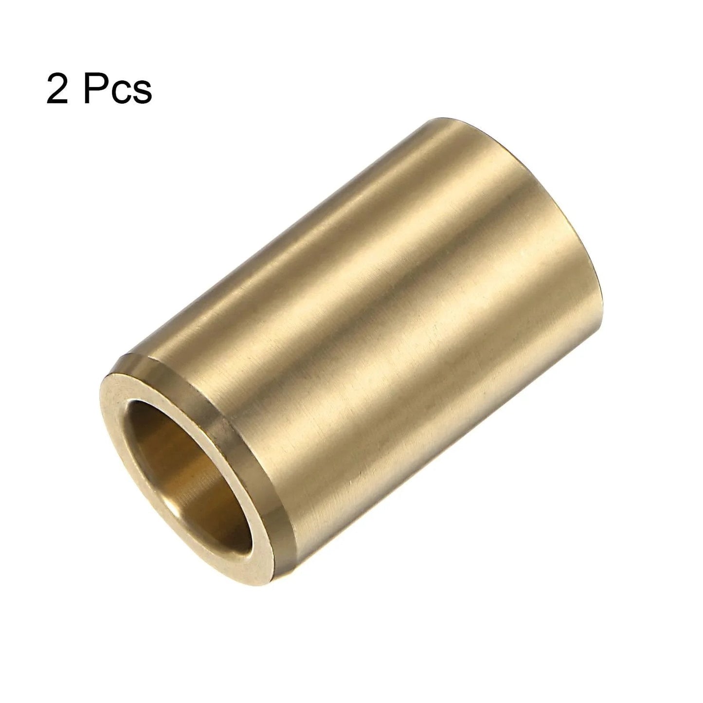 2 Pcs Sleeve Bearings 12mm Bore 18mm Outer Diameter 30mm Length Brass Alloy Oilless Bushings for High Load Capacity