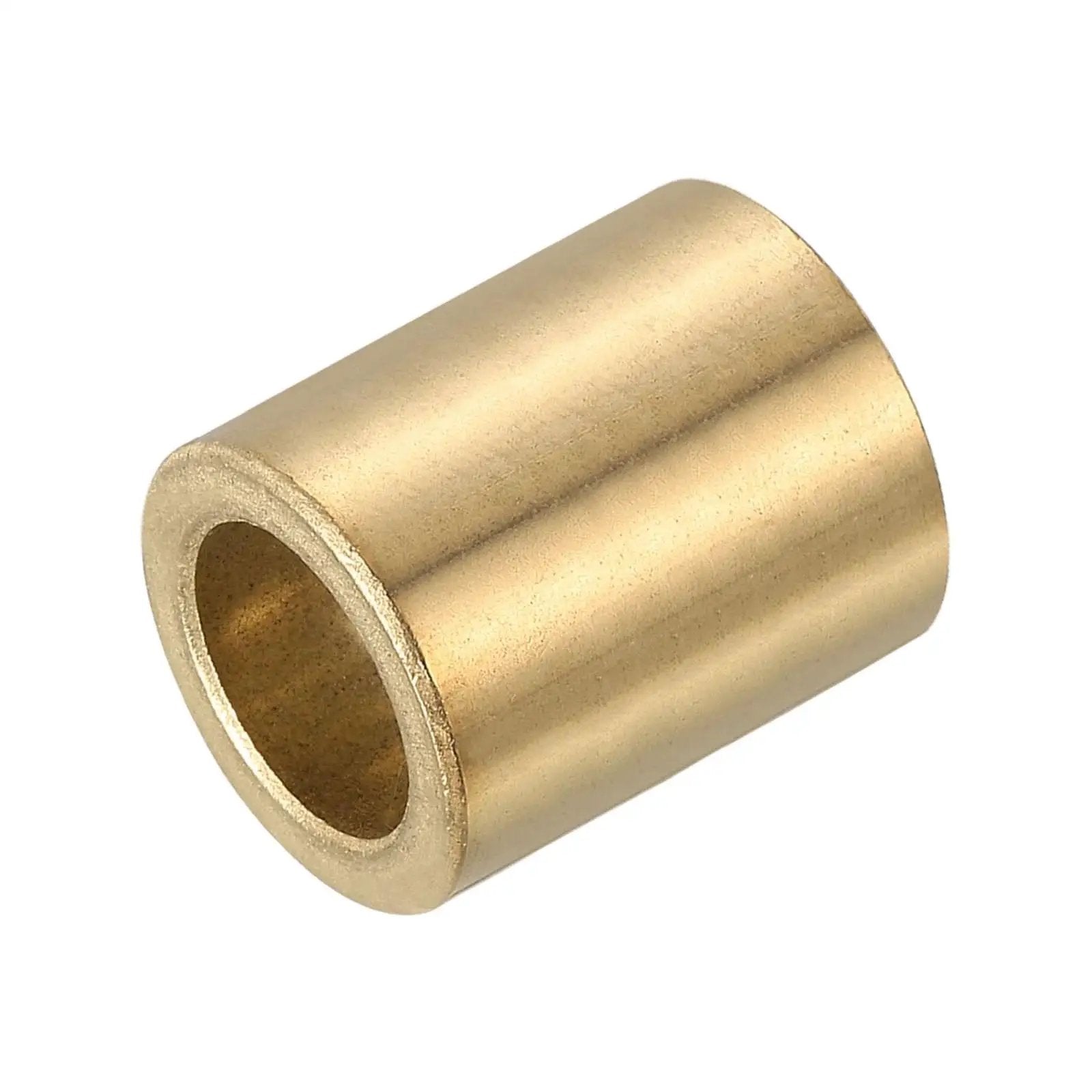 Self Lubricating Cast Brass Sleeve Bearing 16mm Bore 22mm OD 22mm Length Plain Shaft Bushing Gold Tone