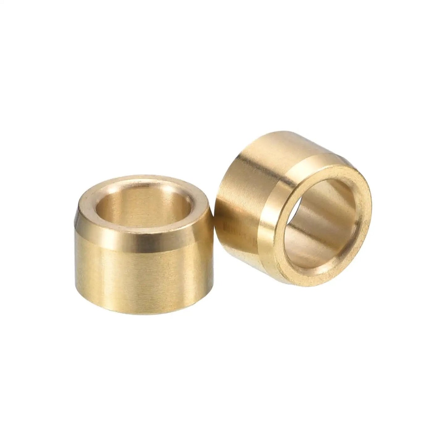 Cast Brass Sleeve Bearing One Quarter Inch Bore Three Eighths Inch Outer Diameter One Quarter Inch Length Self Lubricating Plain Shaft Bushing