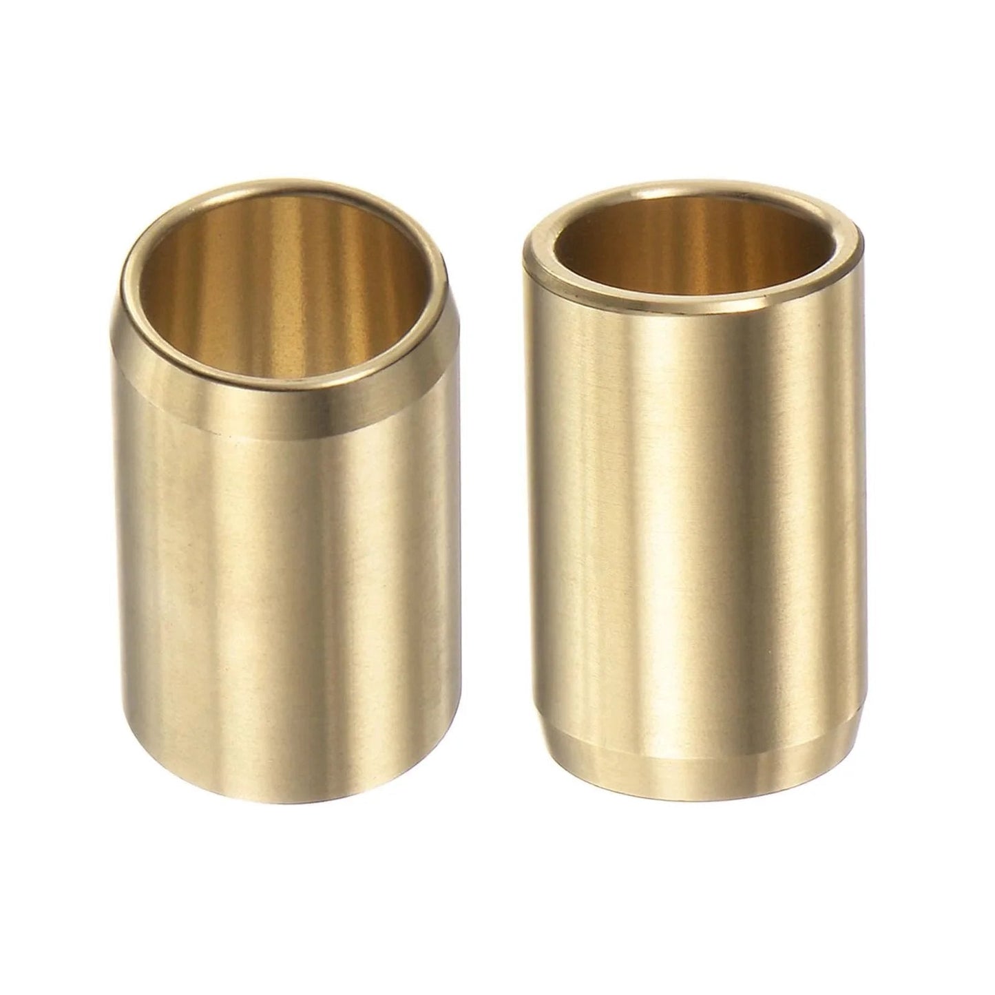 Two Pack Sleeve Bearings With Half Inch Bore Five Eighths Inch Outer Diameter And One Inch Length Wrapped Oilless Brass Alloy Bushings