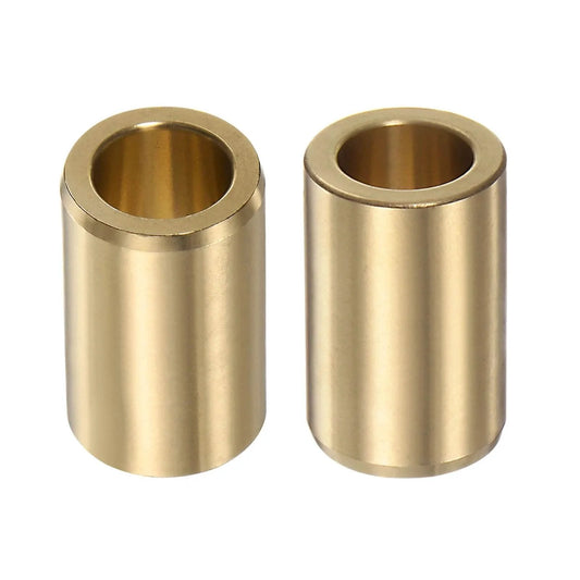 2 Pcs Sleeve Bearings 12mm Bore 18mm Outer Diameter 30mm Length Brass Alloy Oilless Bushings side view