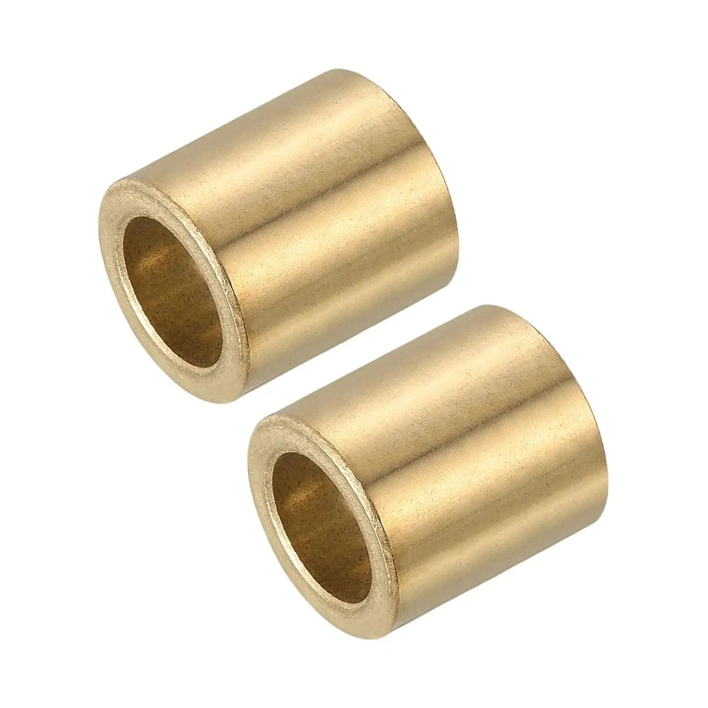 Self Lubricating Brass Sleeve Bearings 6mm Bore 12mm OD 20mm Length Pack Of 2 Gold Tone For Sliding Movements In Machinery Electronics