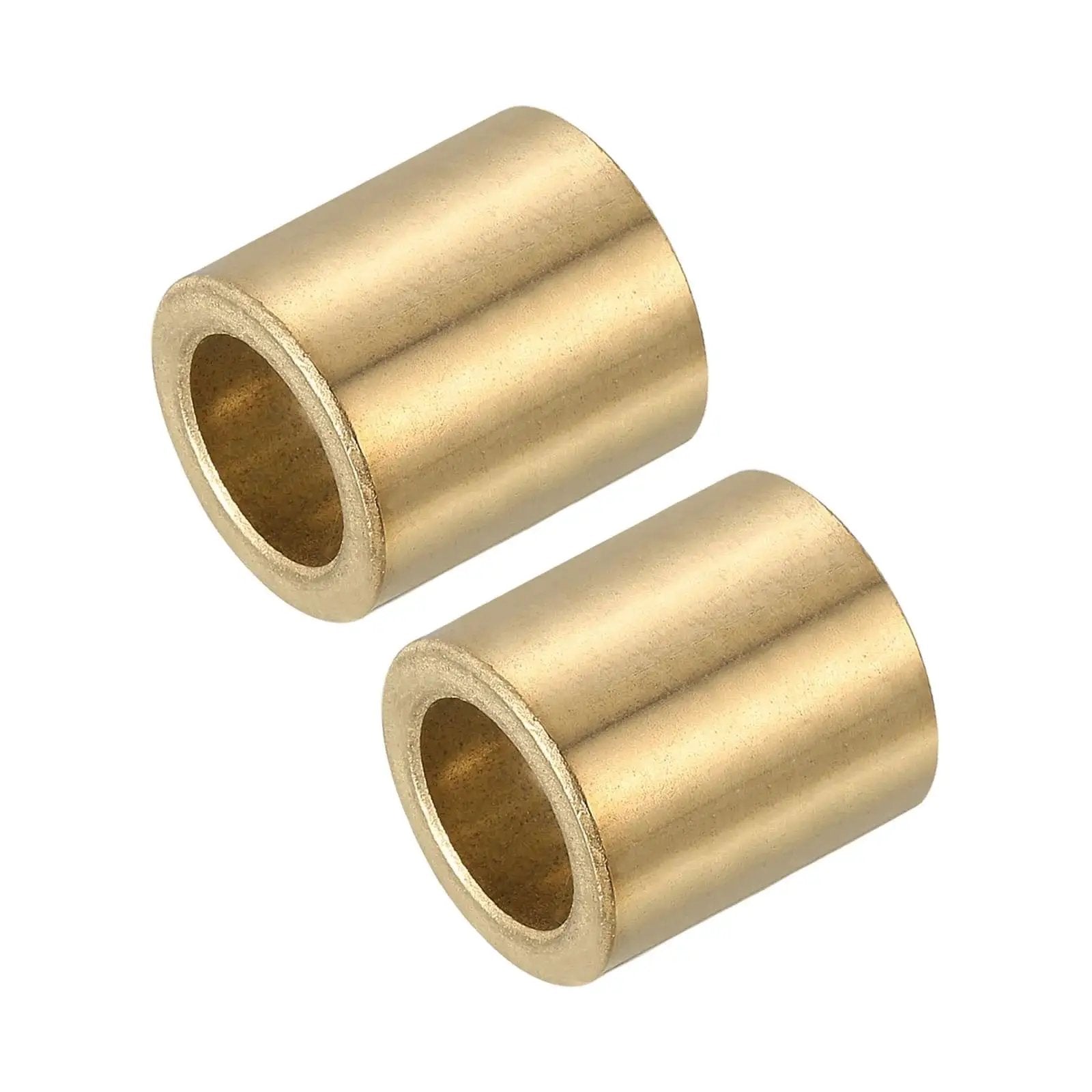 Self Lubricating Brass Sleeve Bearings 6mm Bore 12mm OD 20mm Length Pack Of 2 Gold Tone For Sliding Movements In Machinery Electronics