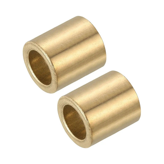 Self Lubricating Brass Sleeve Bearings 6mm Bore 12mm OD 20mm Length Pack Of 2 Gold Tone For Sliding Movements In Machinery Electronics