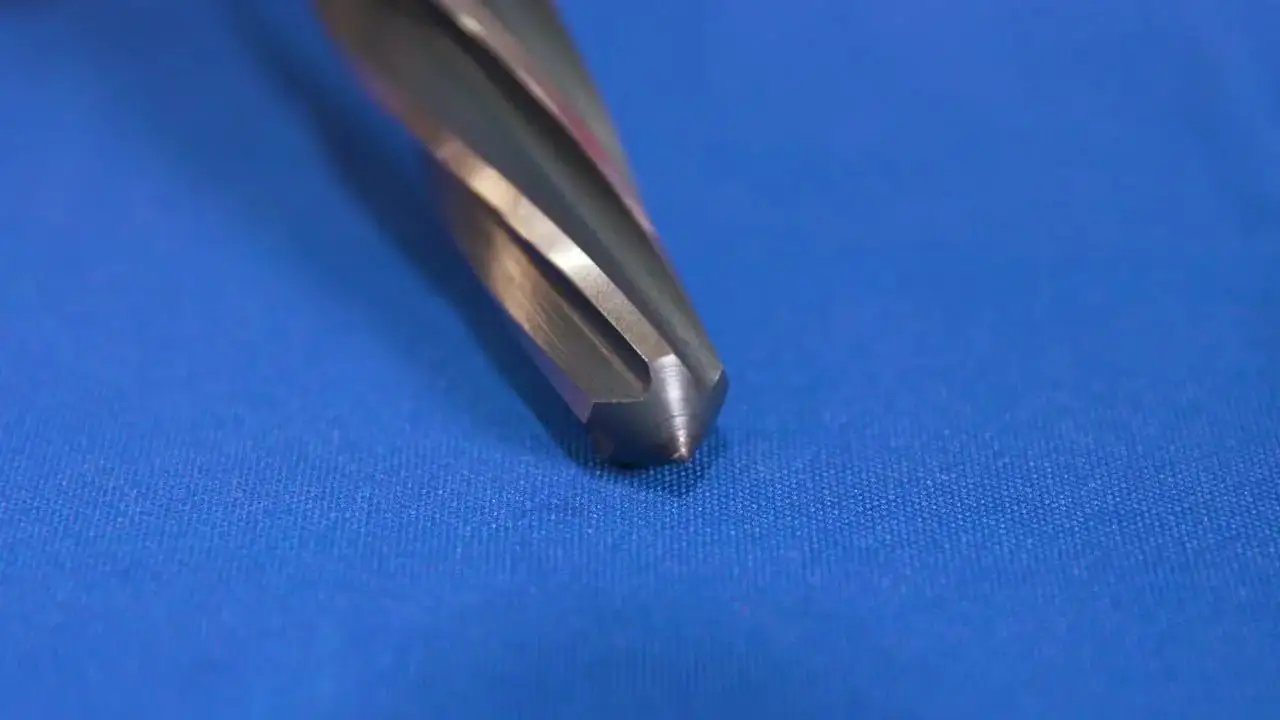 Close-up of Bridge Reamer Five Eighths Inch With One Half Inch Shank For Quick Hole Alignment In Tight Spots Black And Gold Finish KFD Series