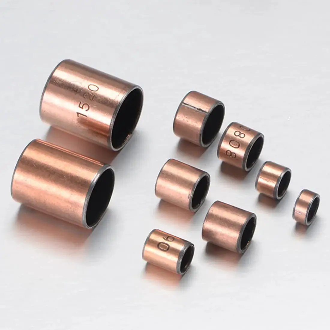 6 Pieces Sleeve Bearing Set With 6mm Bore 8mm OD And 4mm Length Oilless Plain Bearings for sliding movements on display
