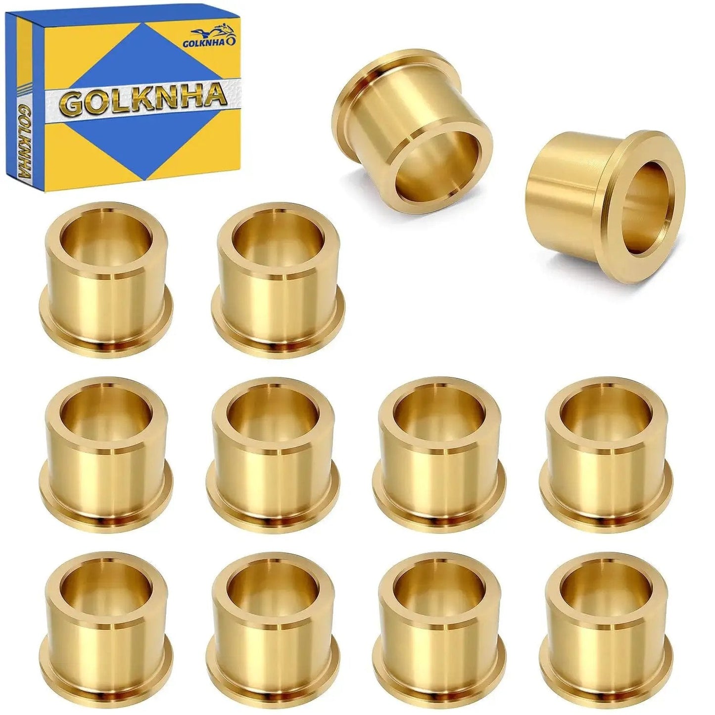 12 Piece Bronze A Arm Control Bushings Kit For Yamaha Banshee 350 Grizzly 125 Warrior 350 Blaster 200 Raptor 660 700 YFZ450