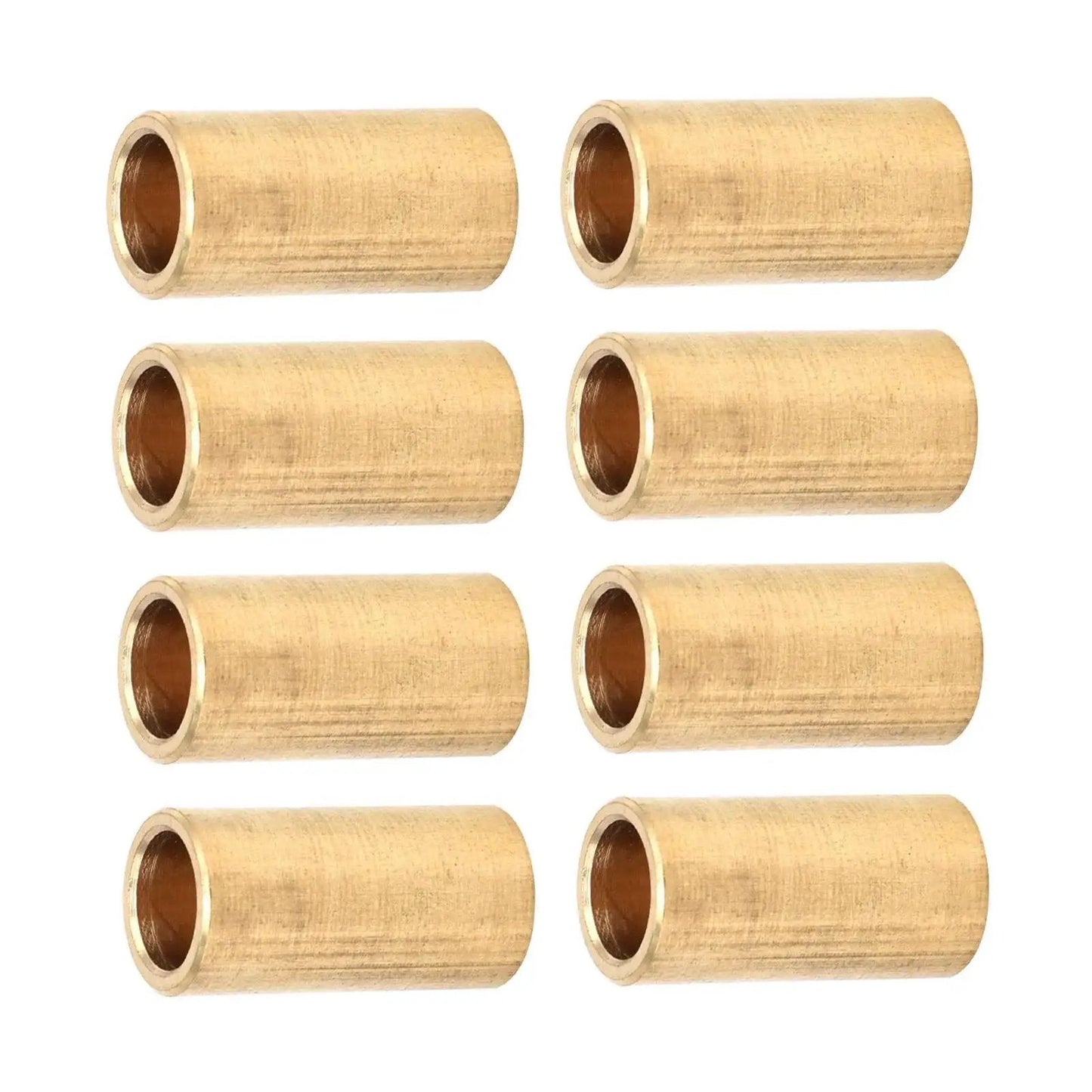 8 Piece Bronze Bushing Set Copper Plain Sleeve Bearing 8mm X 11mm X 22mm Oilless Brass Construction For Electrical Equipment