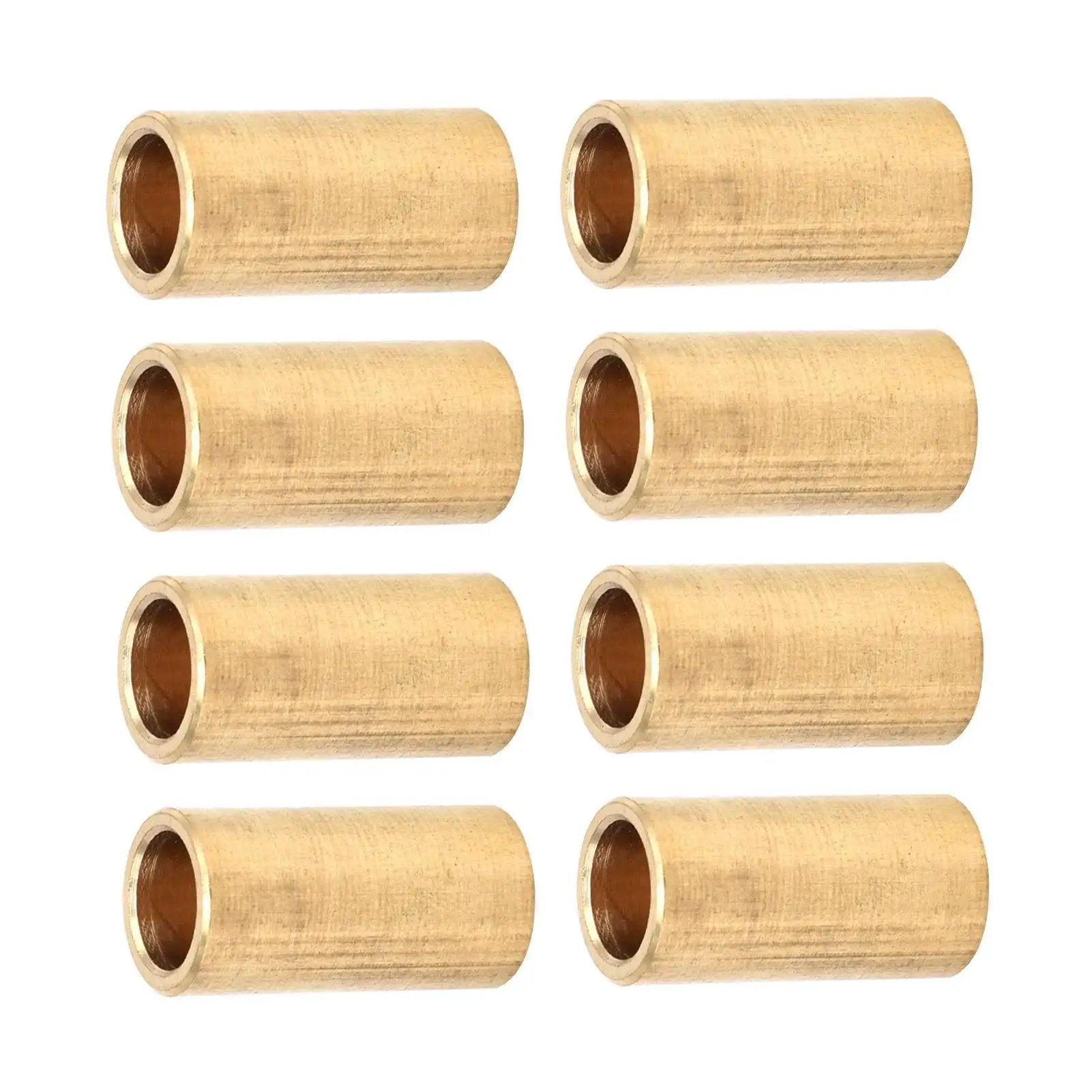 8 Piece Bronze Bushing Set Copper Plain Sleeve Bearing 8mm X 11mm X 22mm Oilless Brass Construction For Electrical Equipment