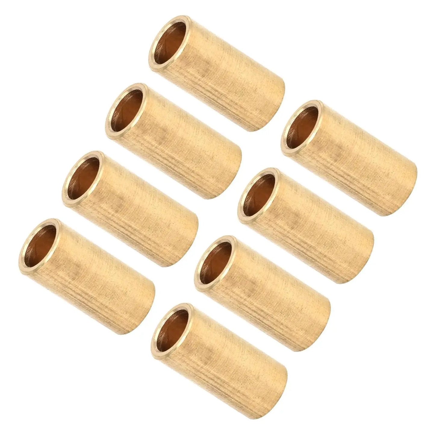 8 Piece Bronze Bushing Set Copper Plain Sleeve Bearing 8mm X 11mm X 22mm Oilless Brass Construction for Electrical Equipment