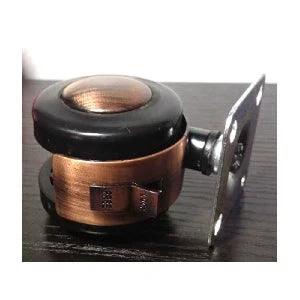 10-Pack Bronze Caster Wheel 2" - Metal Plate Brake Caster - 75lb. Load Rating-