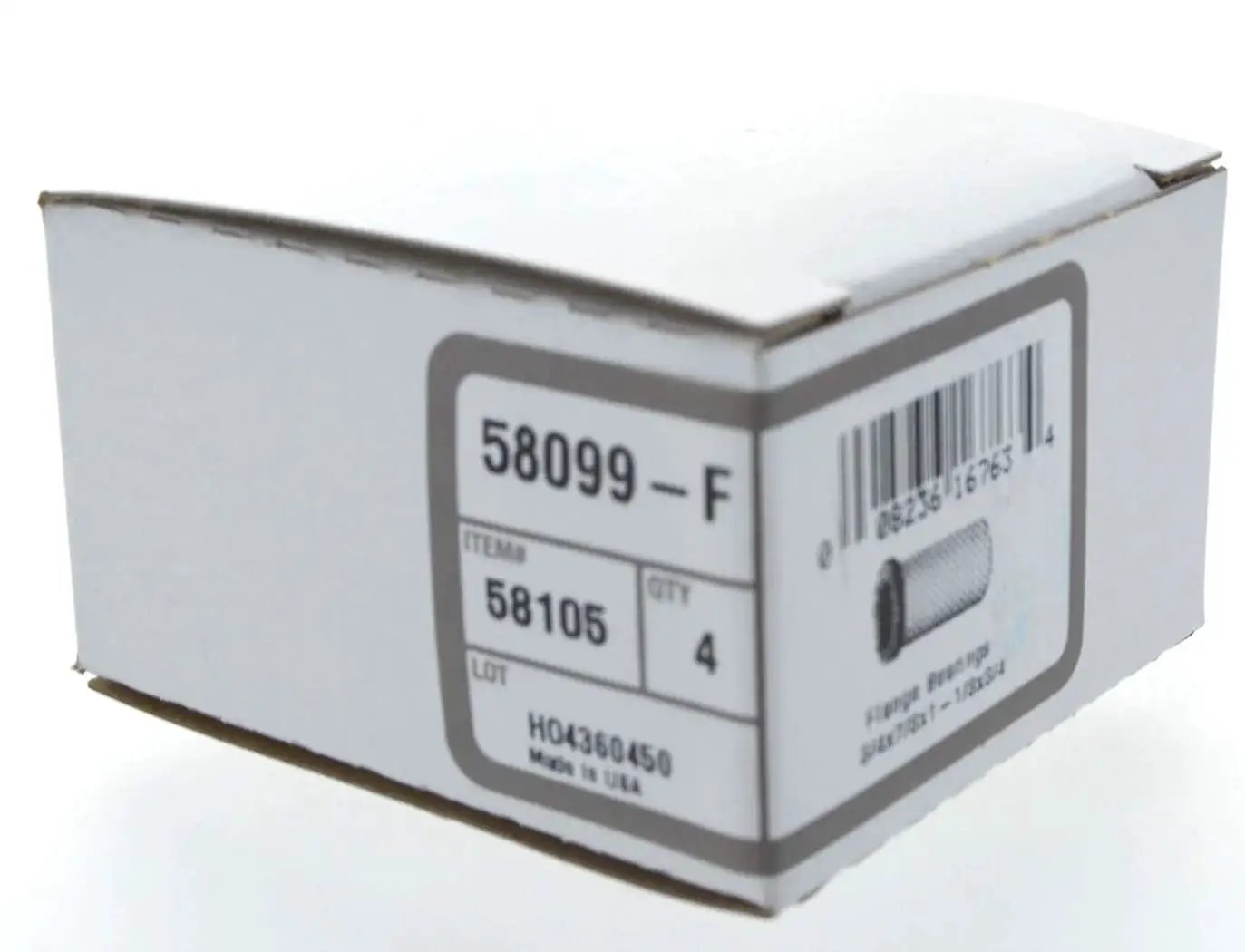 Box of Bronze Flange Bearing Set 3/4 x 7/8 x 1-1/8 x 3/4 Inch, oil impregnated corrosion resistant bearings for steel shaft, 4-pack