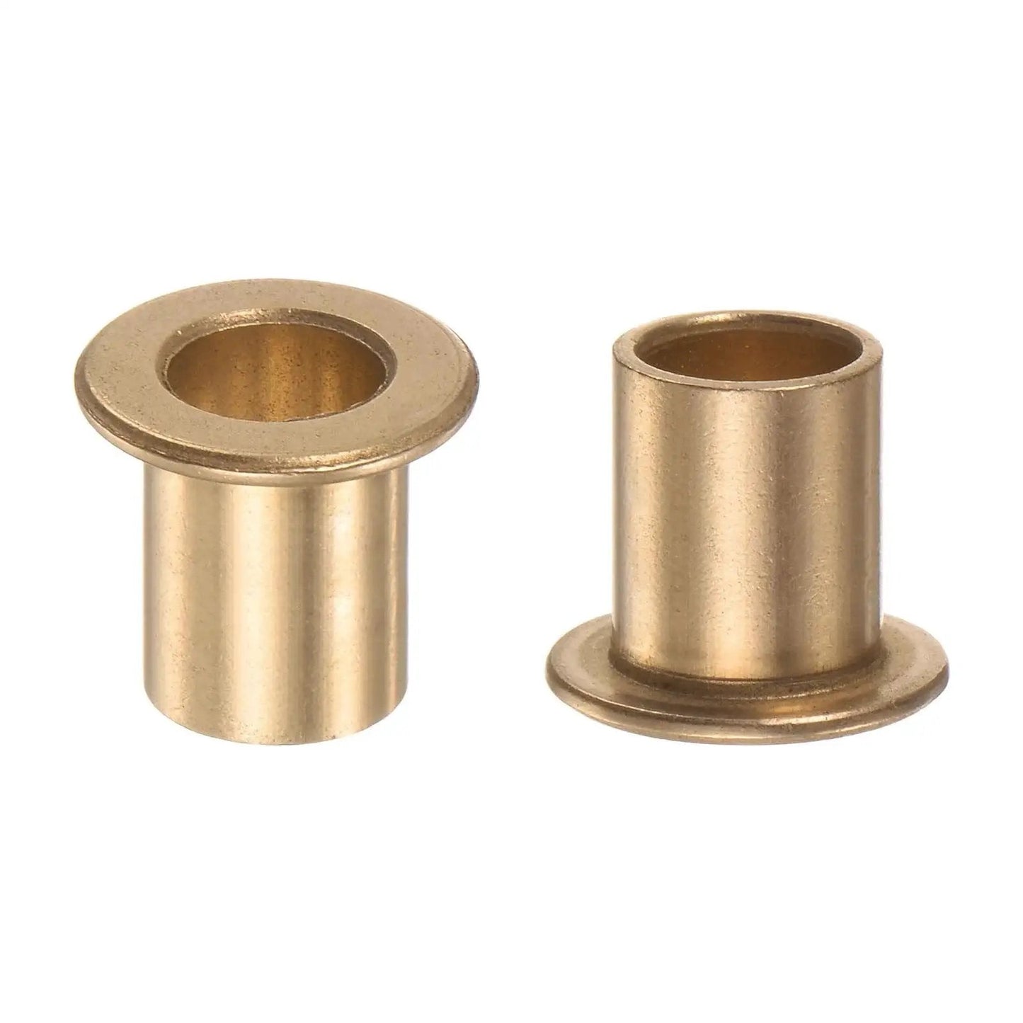 2 Pieces Flange Bearing Sleeve Bronze Self Lubricating 8mm Bore 10mm OD 15mm Length Flange Diameter 15mm Flange Thickness 1.2mm