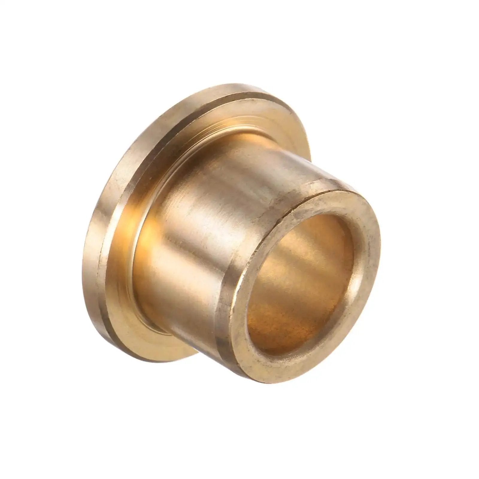 Bronze Flange Bearing Sleeve 13mm Bore 19mm Outer Diameter 15mm Flange Thickness Self Lubricating Bushing for machinery applications