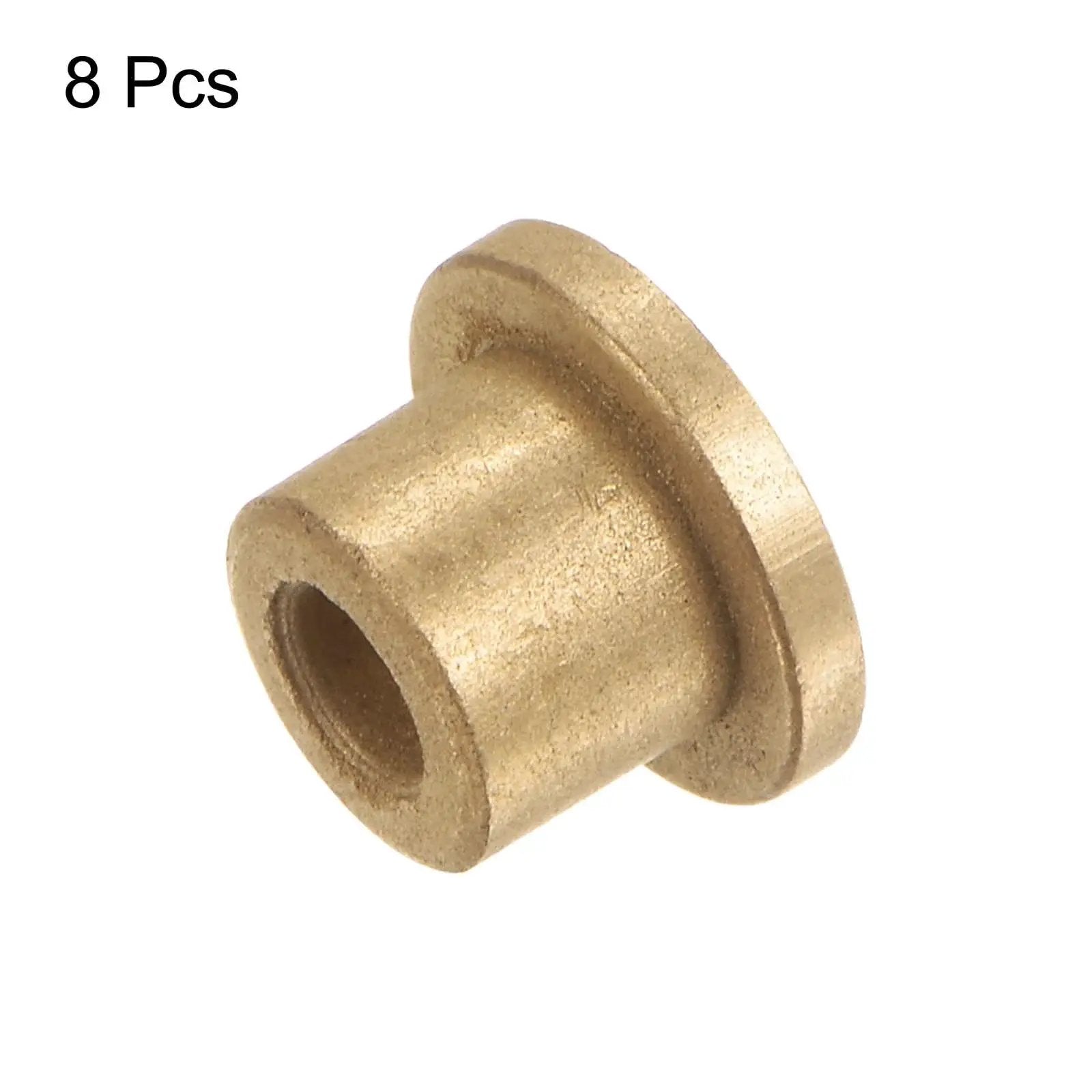 Self Lubricating Bronze Flange Bearing Sleeve Kit 8 Piece 4mm Bore 8mm OD resinous