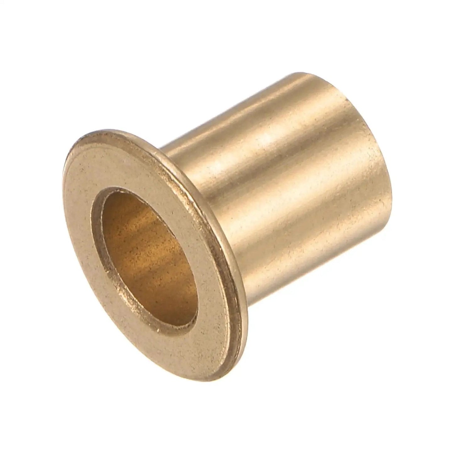 2 Pieces Flange Bearing Sleeve Bronze Self Lubricating 8mm Bore 10mm OD 15mm Length Flange Diameter 15mm Flange Thickness 1.2mm