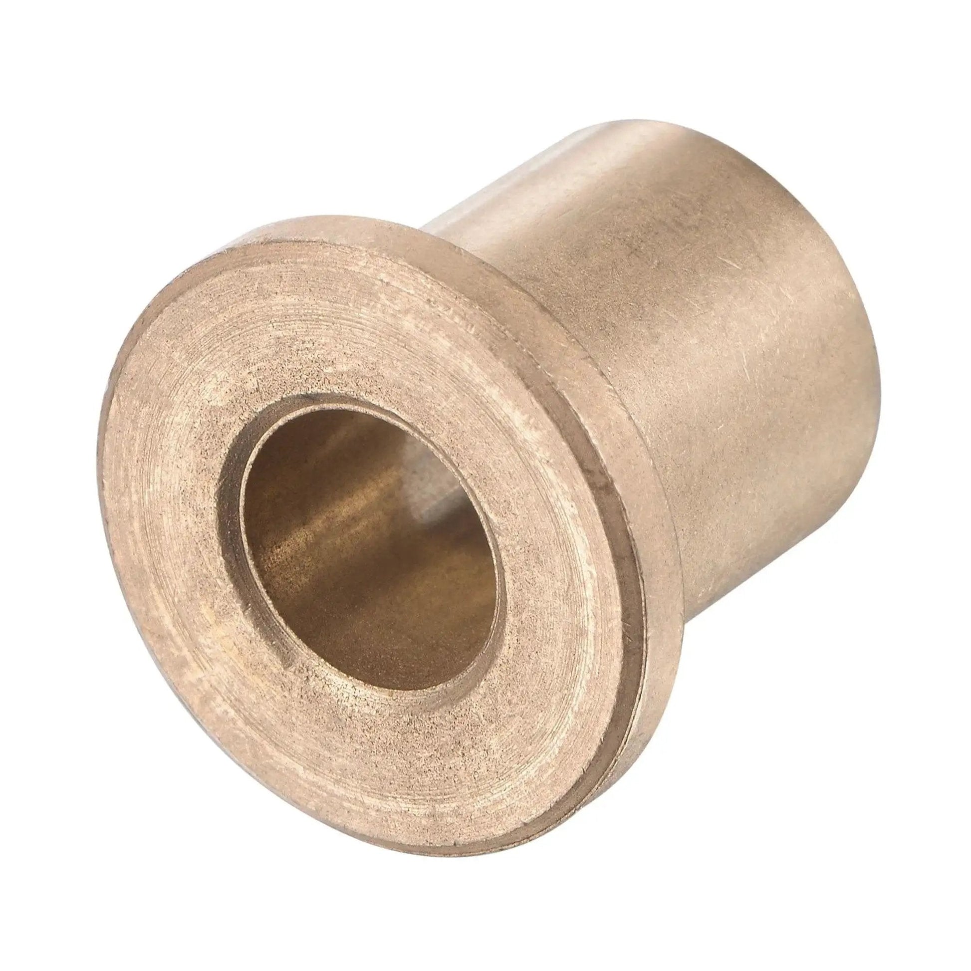 Flange Sleeve Bearings 10mm Bore 16mm OD 20mm Length 22mm Flange Diameter 3mm Flange Thickness Sintered Bronze Self-Lubricating