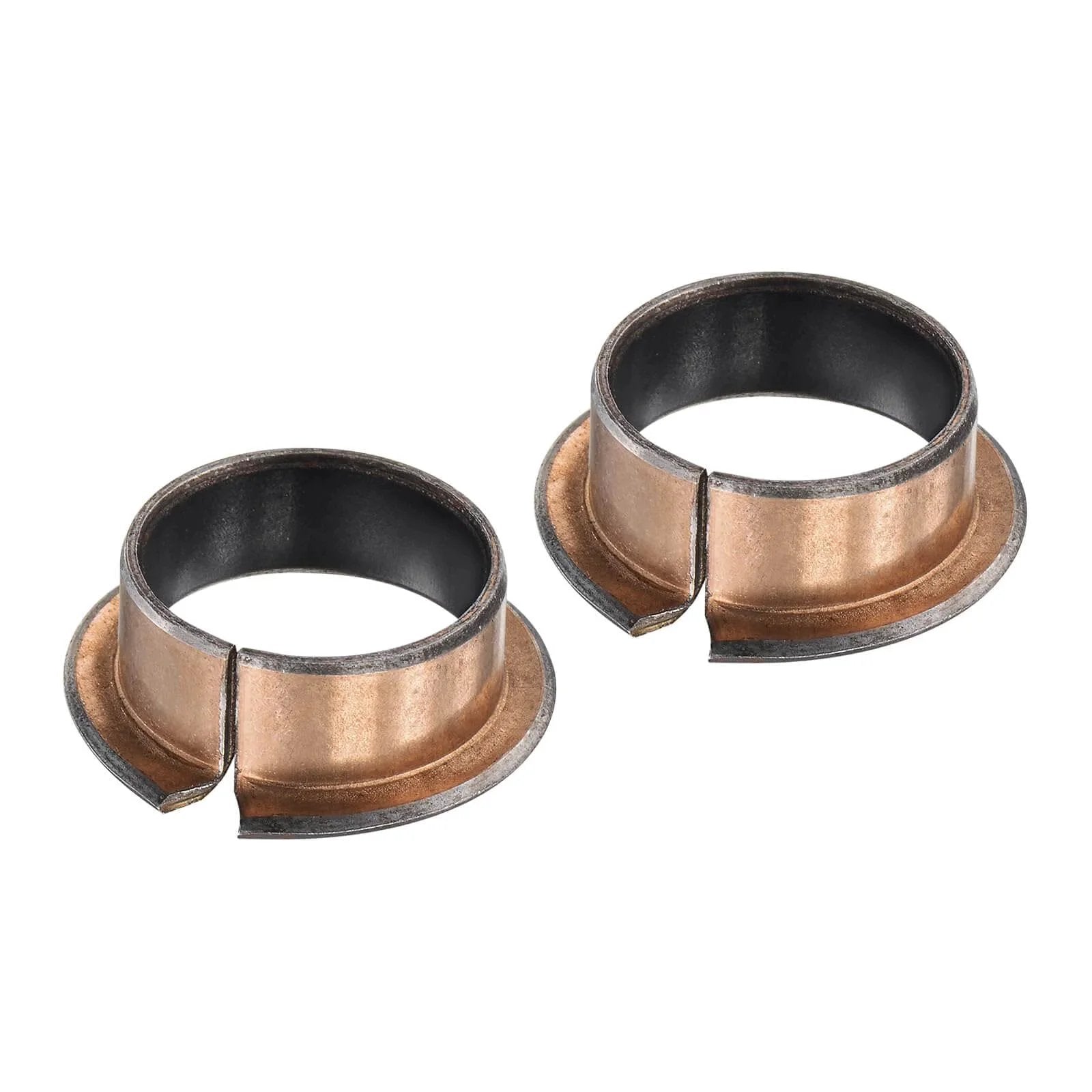 Two Pieces Flange Sleeve Bearings 20mm Bore 23mm Outside Diameter 12mm Total Length 29mm Flange Diameter One Point Five Millimeter Flange