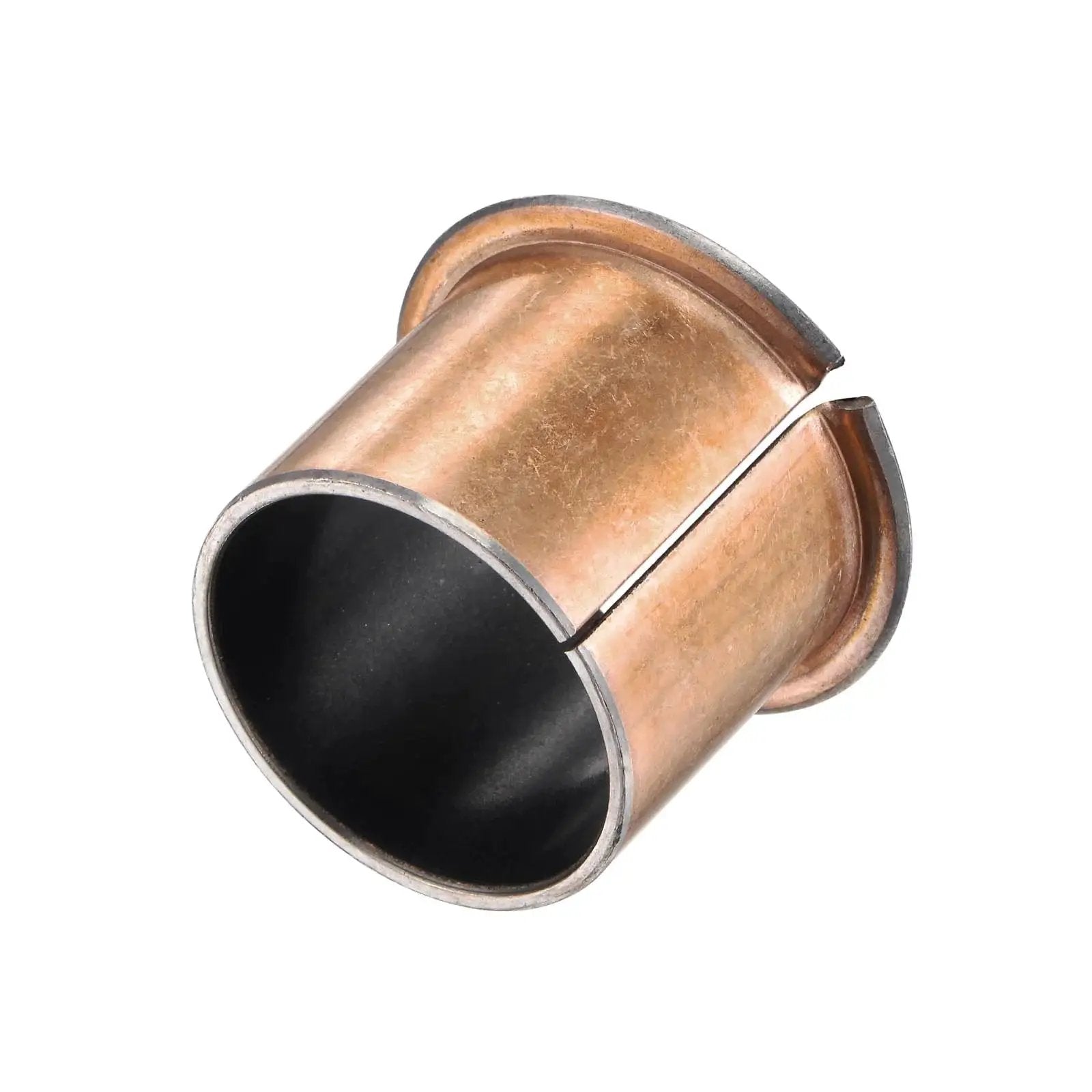 Bronze sintered flange sleeve bearing for agricultural machines, 35mm bore, 39.5mm OD, 47mm flange diameter, 2mm thickness.