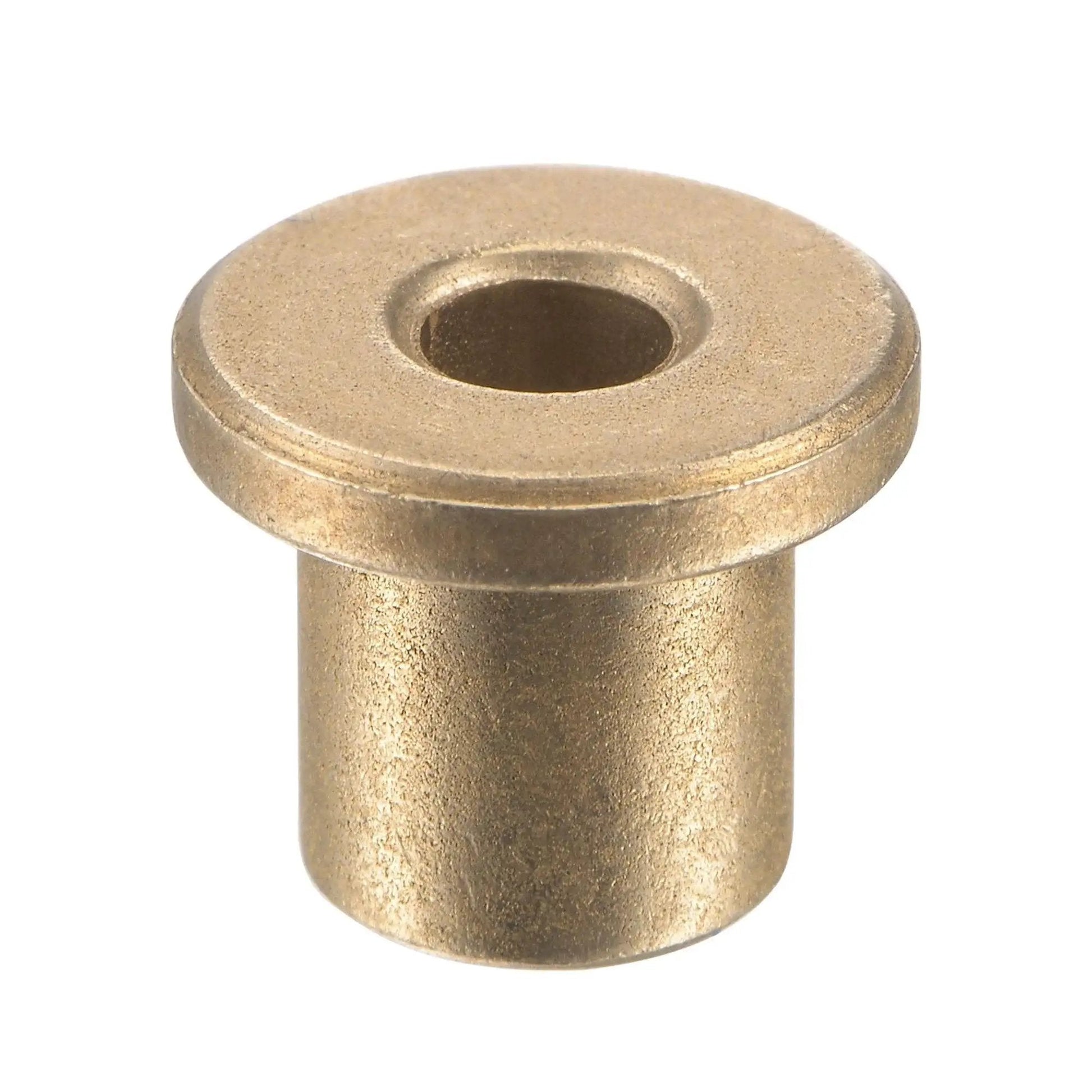 Flange Sleeve Bearing 4mm Bore 8mm OD 10mm Length 12mm Flange Diameter 2mm Flange Thickness Self Lubricating Sintered Bronze Bushing