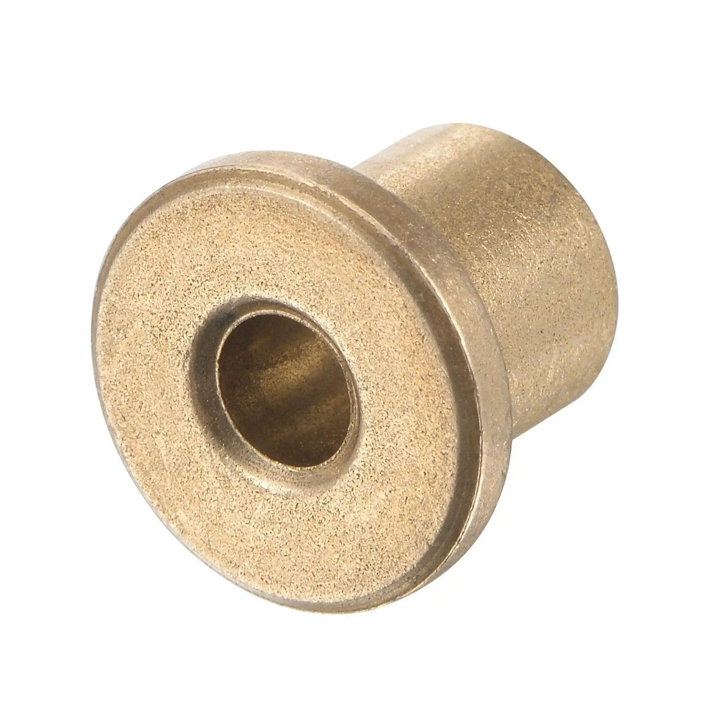 Flange Sleeve Bearing 4mm Bore 8mm OD 10mm Length 12mm Flange Diameter 2mm Flange Thickness Self Lubricating Sintered Bronze Bushing