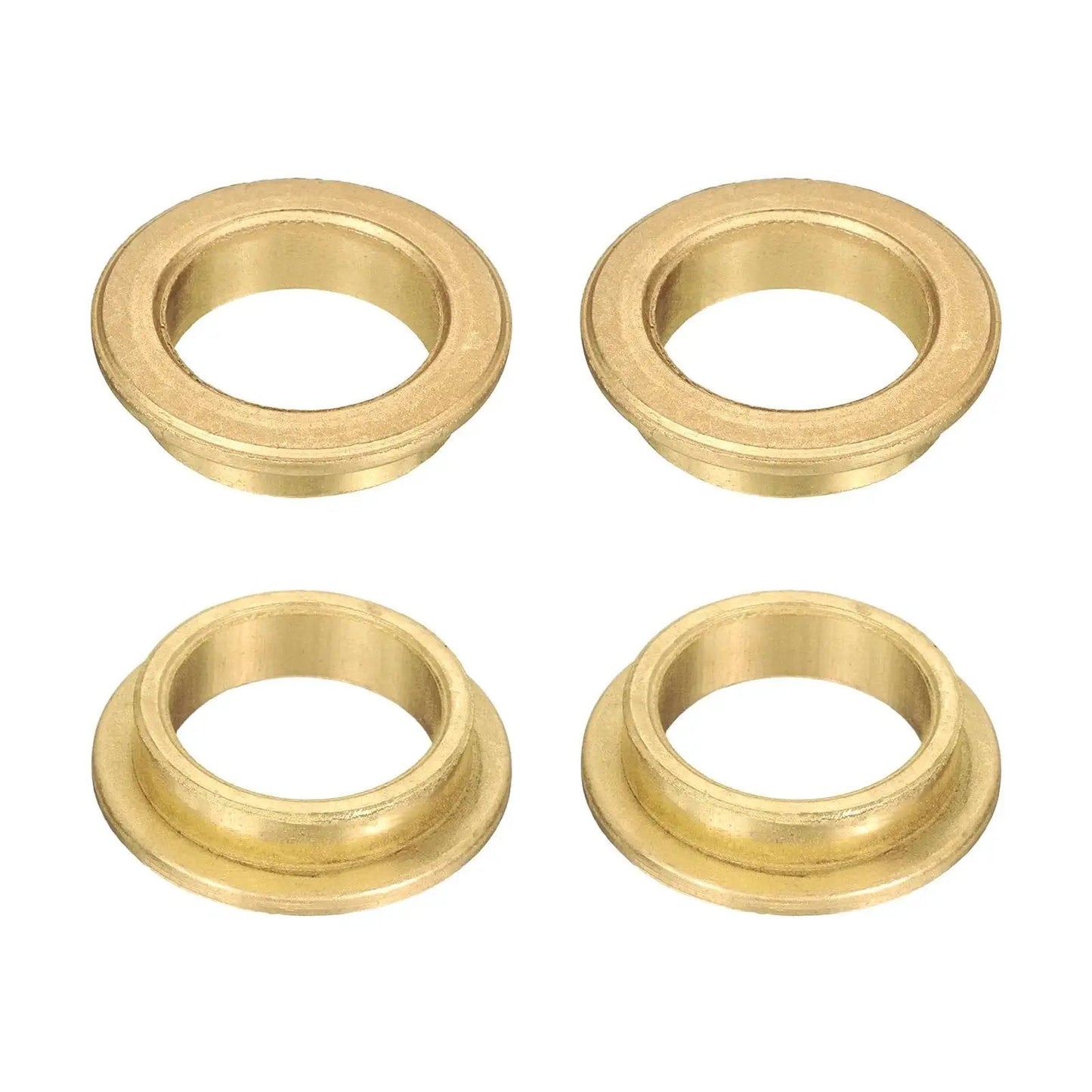 4 Pcs Flange Sleeve Bearings With 16mm Bore 20mm OD 6mm Length 25mm Flange Diameter 2mm Flange Thickness Self Lubricating Sintered Bronze Bushings