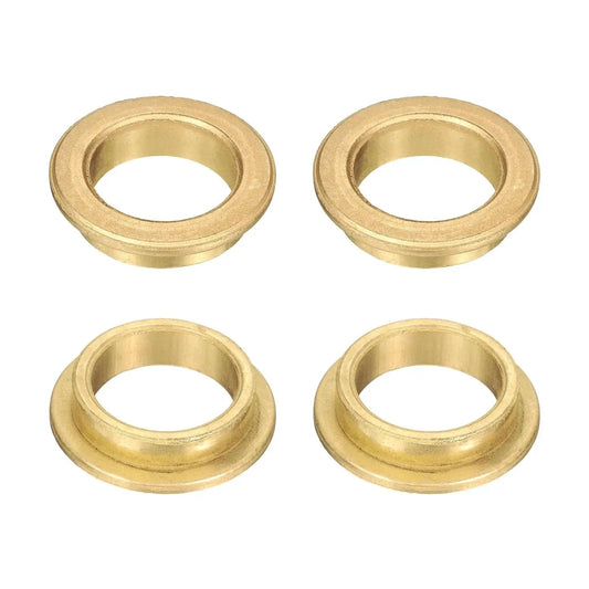 4 Pcs Flange Sleeve Bearings With 16mm Bore 20mm OD 6mm Length 25mm Flange Diameter 2mm Flange Thickness Self Lubricating Sintered Bronze Bushings