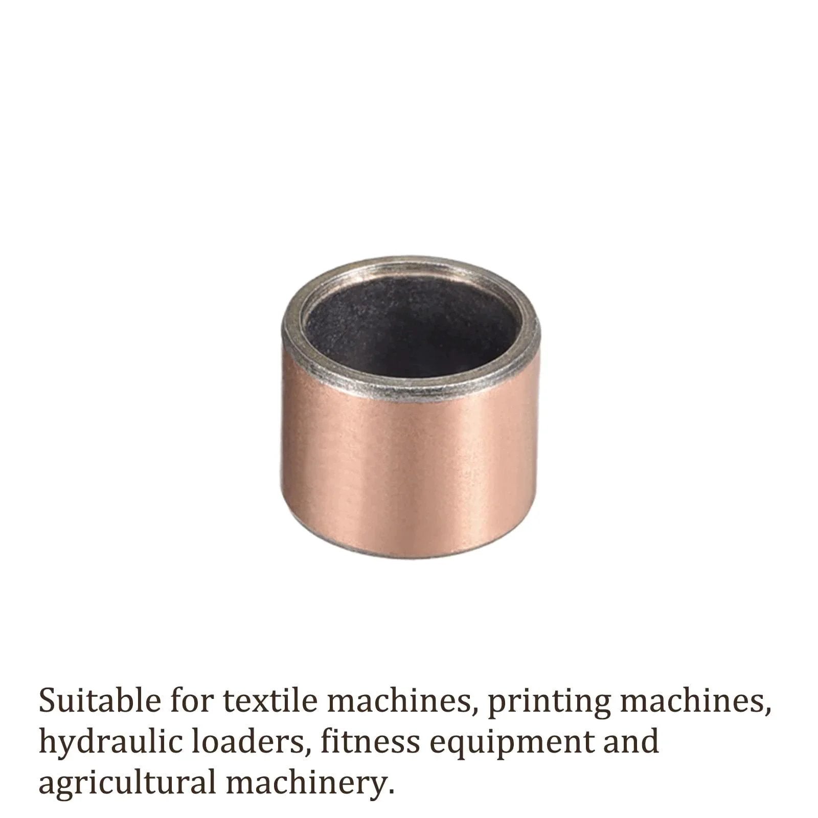 5 Pieces Sleeve Bearings 12mm By 15mm By 12mm Wrapped Oilless Bronze Sintered Composite Coated Bushings For Sliding Machine Shafts