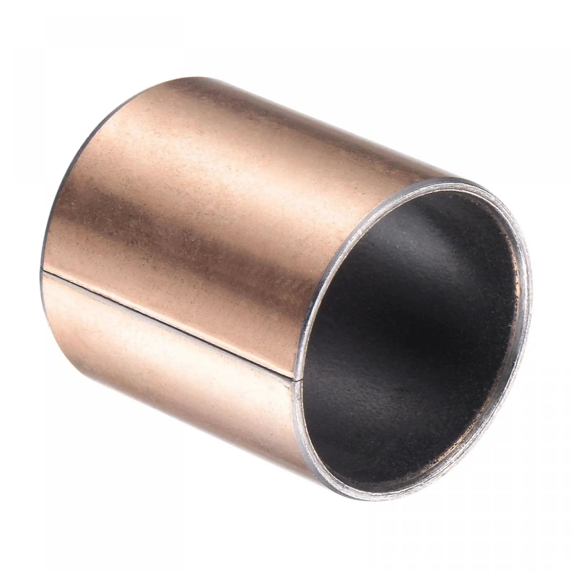 Sleeve Bearing 25mm Bore 28mm Outer Diameter 35mm Length Oilless Wrapped Bronze Sintered Composite Coated Carbon Steel Bushing