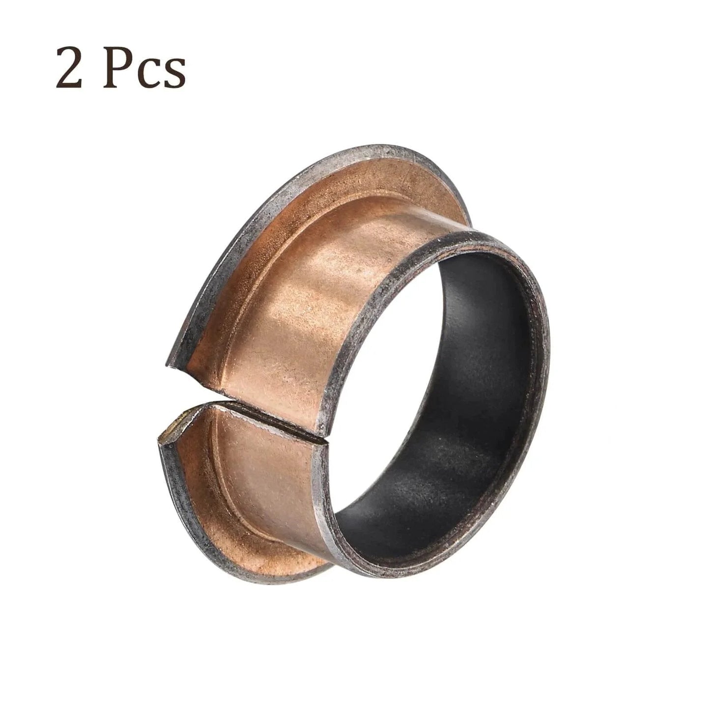 Two Pieces Flange Sleeve Bearings 20mm Bore 23mm Outside Diameter 12mm Total Length 29mm Flange Diameter One Point Five Millimeter Flange Thickness