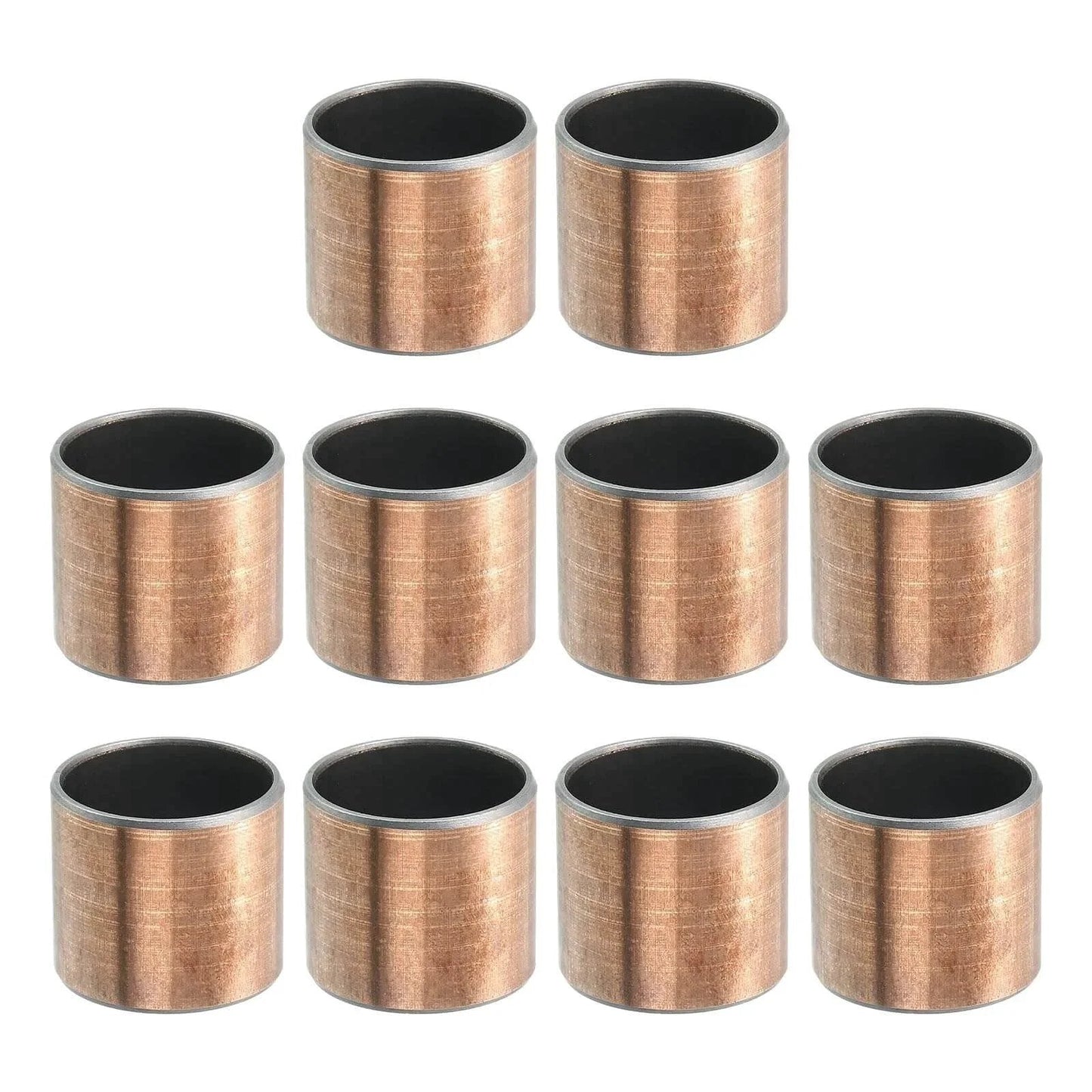10 Pack Sleeve Bearings One Inch Bore And One And One Eighth Inch Outer Diameter One Inch Length Self Lubricating Oilless Bushings
