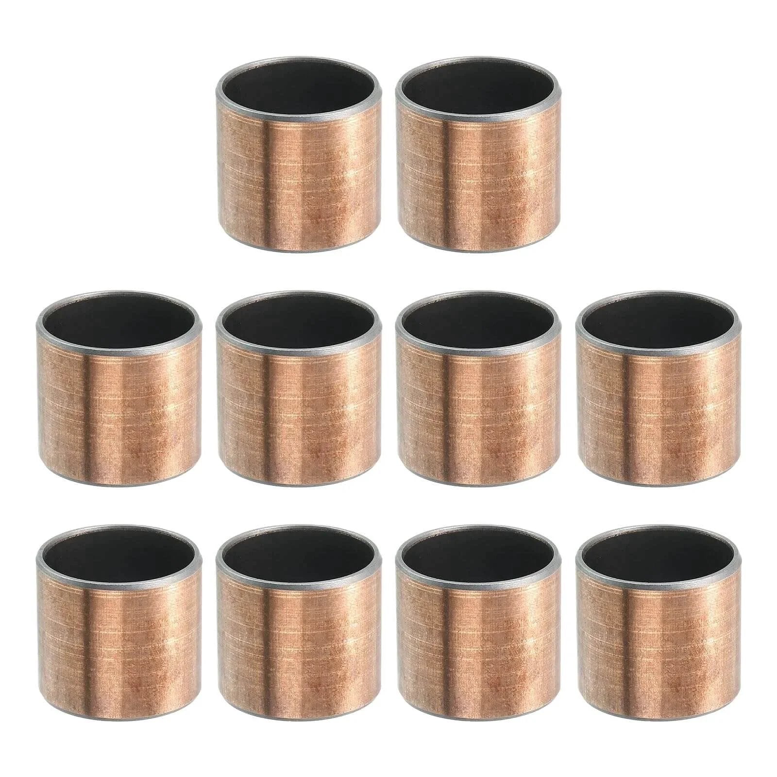 10 Pack Sleeve Bearings One Inch Bore And One And One Eighth Inch Outer Diameter One Inch Length Self Lubricating Oilless Bushings