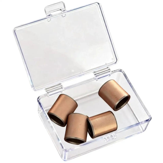 Four Pack Sleeve Bearings 12x16x20mm Oilless Self Lubricating Bronze Bushings in clear case