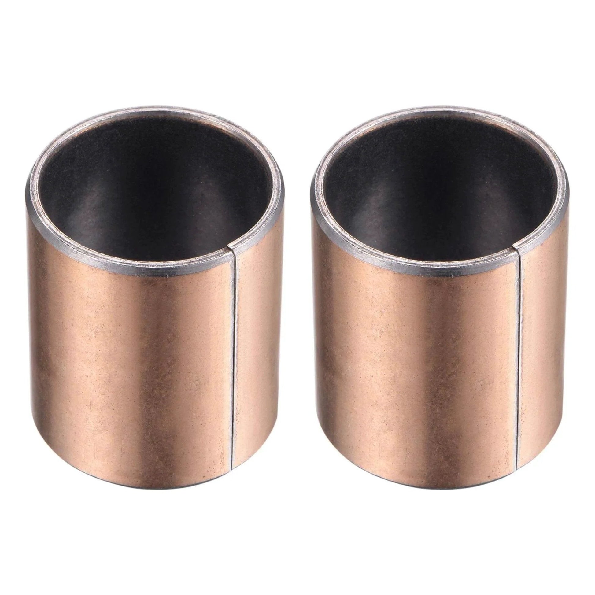 Pair of Sleeve Bearing 28mm Bore 32mm Outer Diameter 40mm Length Oilless Wrapped Plain Bearings in bronze coating