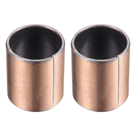 Pair of Sleeve Bearing 28mm Bore 32mm Outer Diameter 40mm Length Oilless Wrapped Plain Bearings in bronze coating
