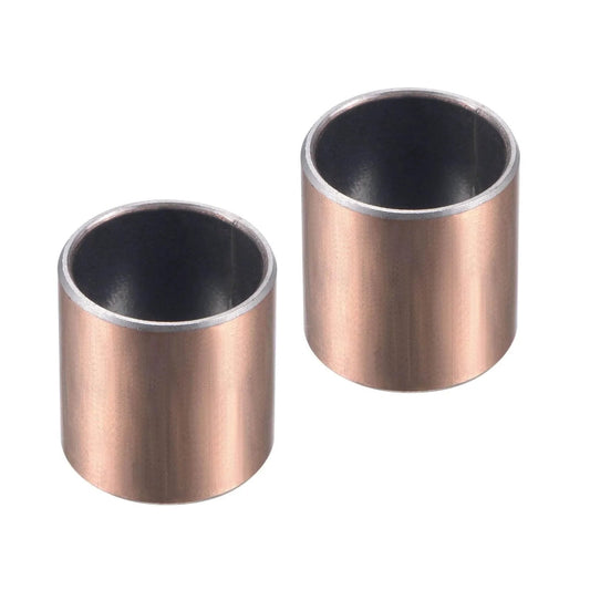2 Pieces Sleeve Bearing Bronze Self Lubricating Oilless Bushing For Equipment And Machinery Bore 0.625 In Outer Diameter 0.718 In