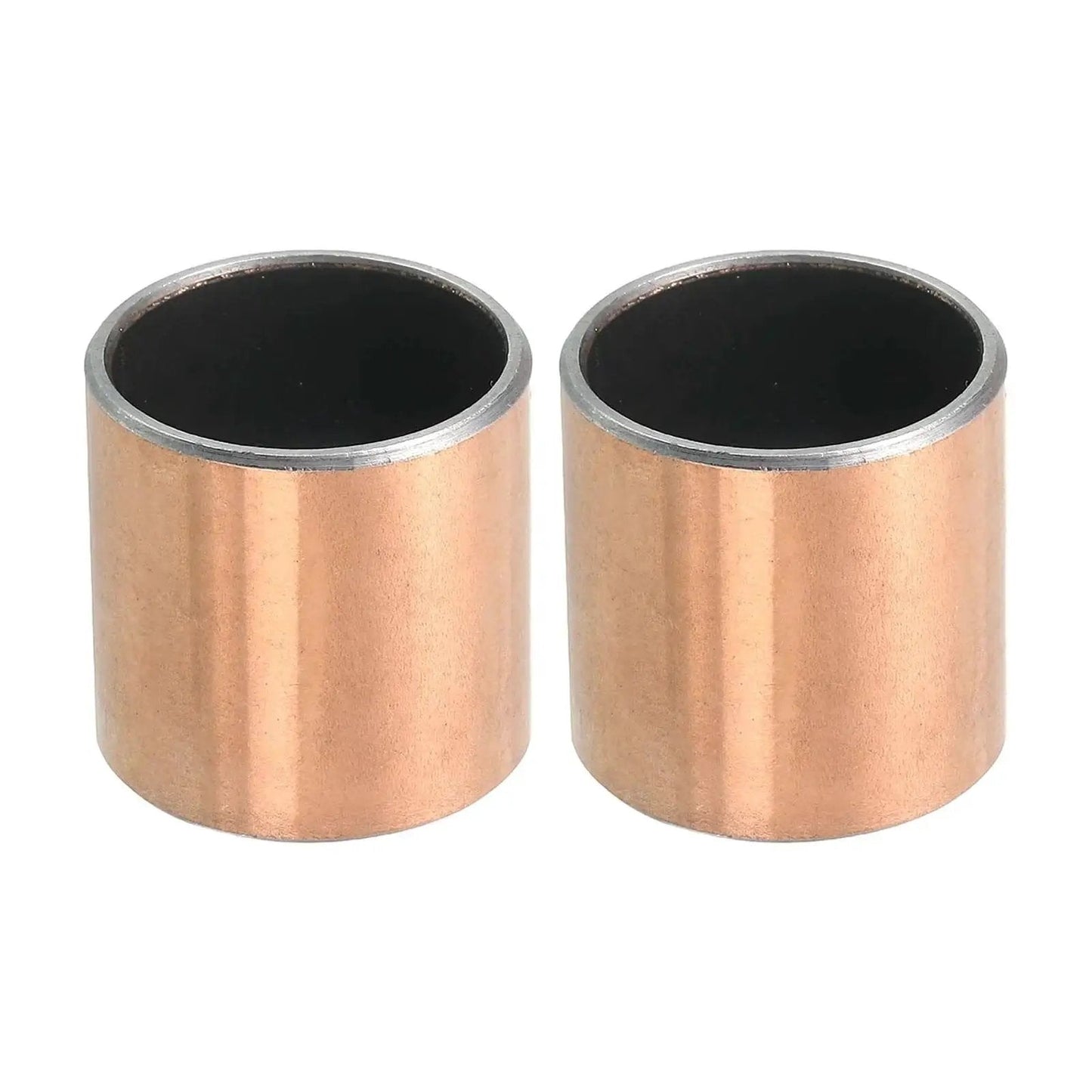 Two Pieces Sleeve Bearing 0.875 Inch Bore 1 Inch Outer Diameter 1 Inch Length Self Lubricating Oilless Bushings Bronze