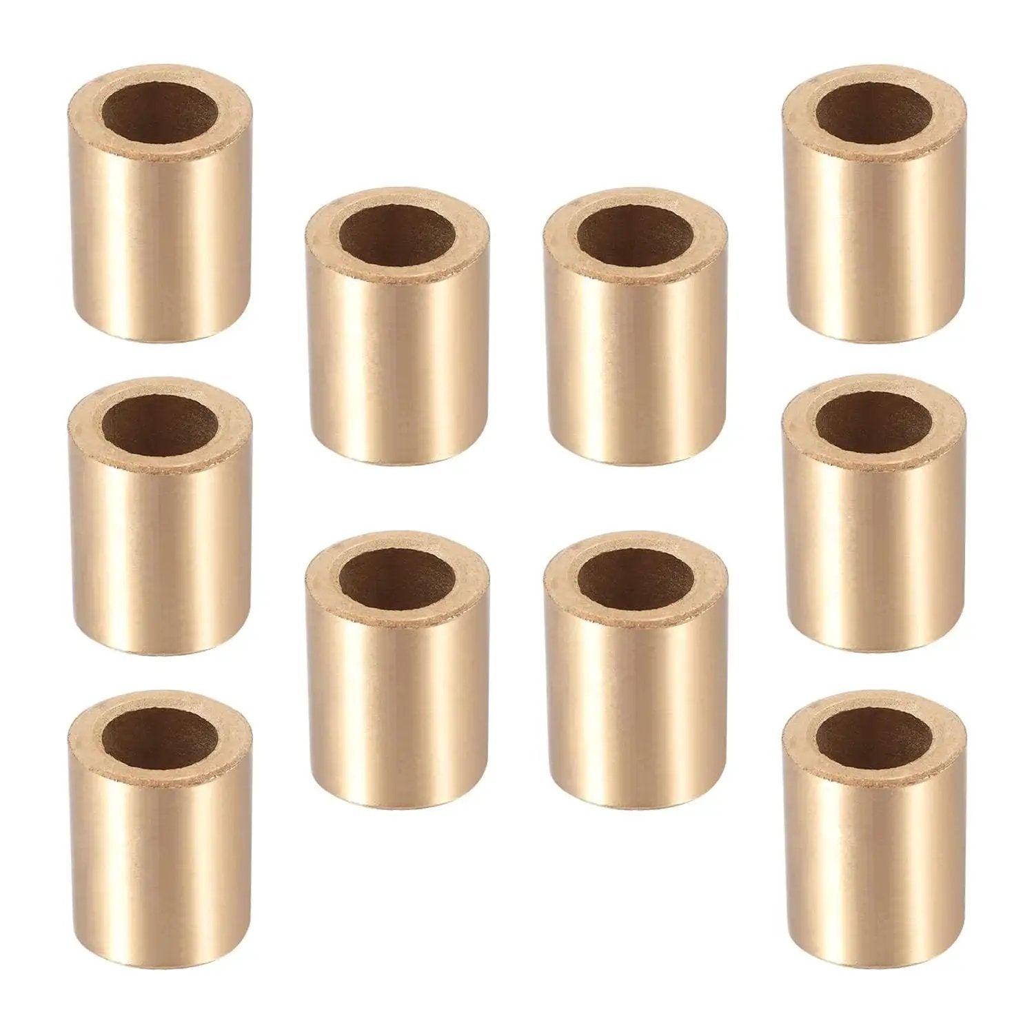 10 Pcs Sleeve Bearing Set With 10 Mm Bore 16 Mm Outer Diameter And 20 Mm Length Self Lubricating Bushings for machinery use