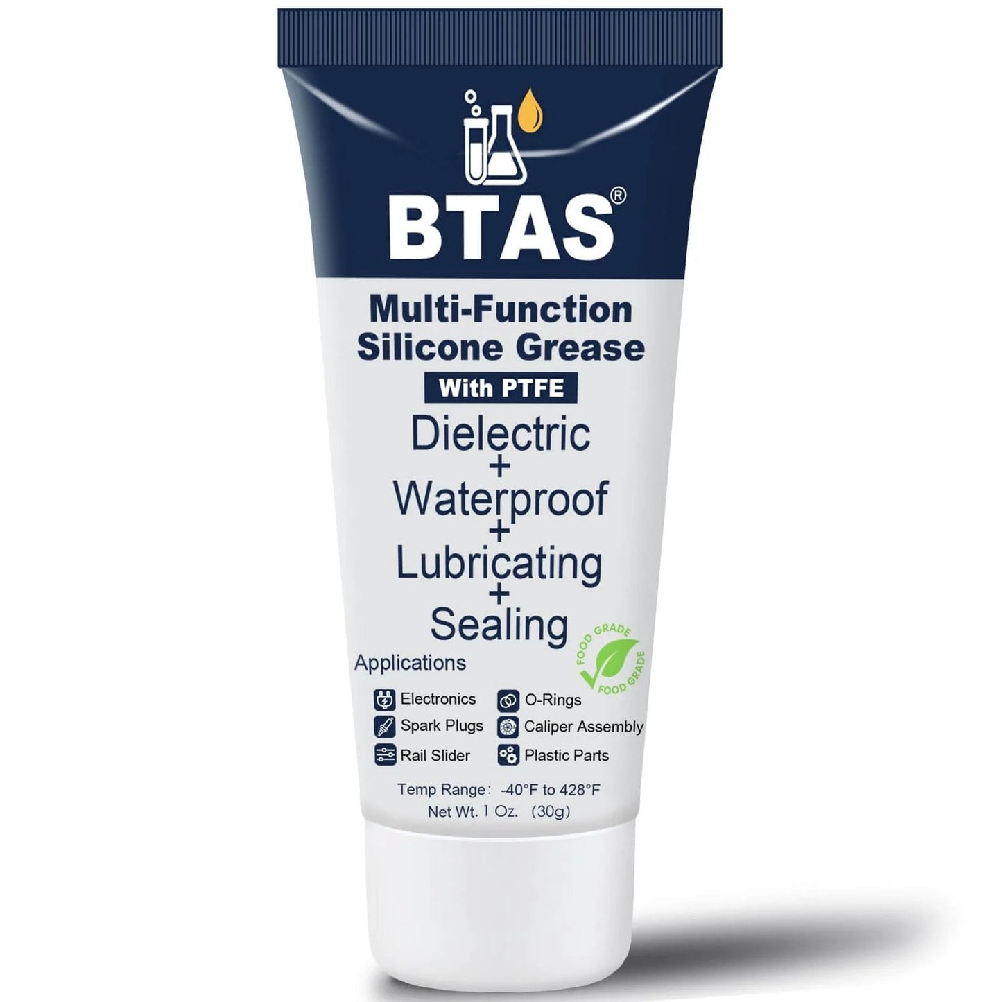 BTAS Dielectric Grease for Electrical Connectors Automotive Spark Plug Boot Battery Terminal Marine Dialectical Electronics Wiring Die Electric Contact Silicone Dialectric Grease 1 oz 1 Pcs tube