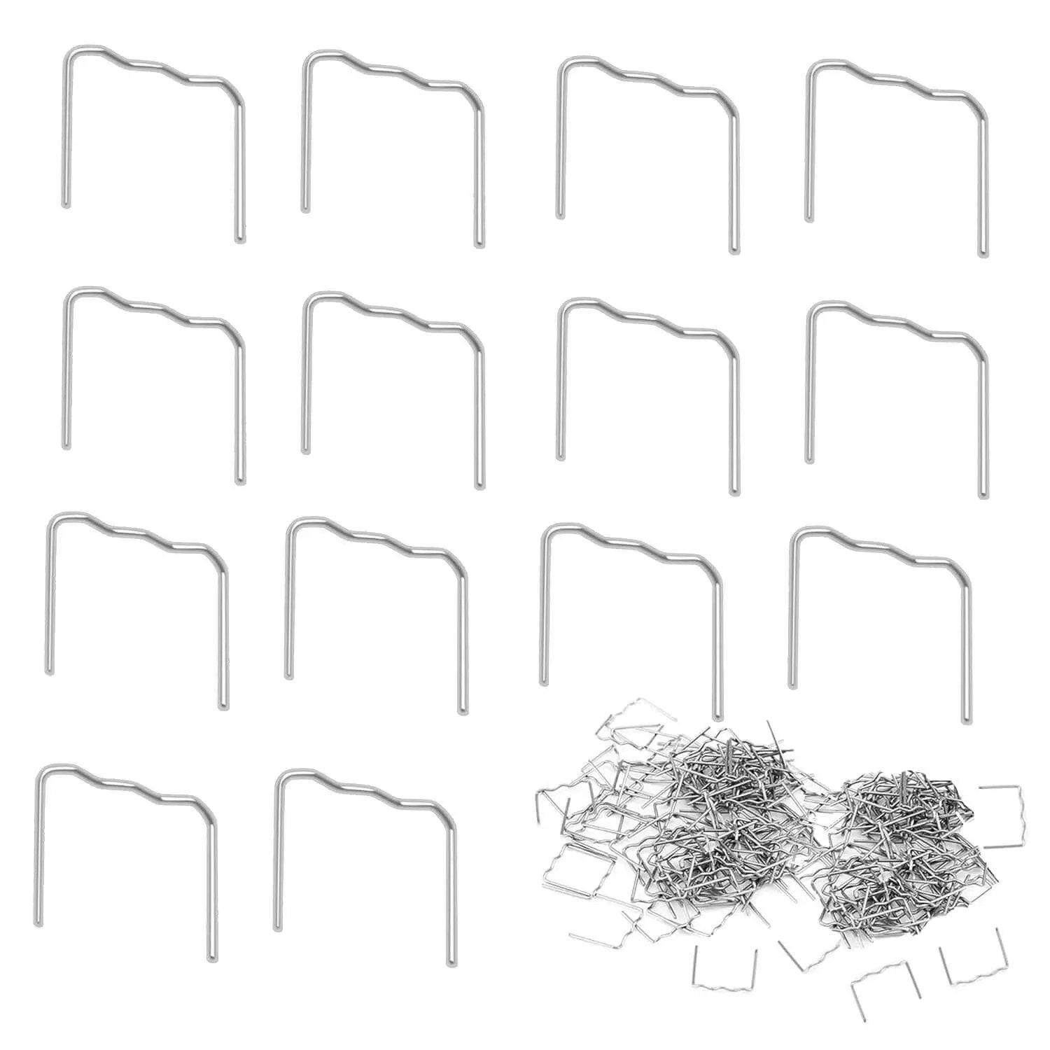 Auto Body Bumper Repair Staples Kit With 500 Pcs 0.8mm Flat Corner Stainless Steel Staples For Hot Stapler Welding Used On Car Bumpers Heavy Duty Pro Grade Staples For Welding Machines And Car Body Repair