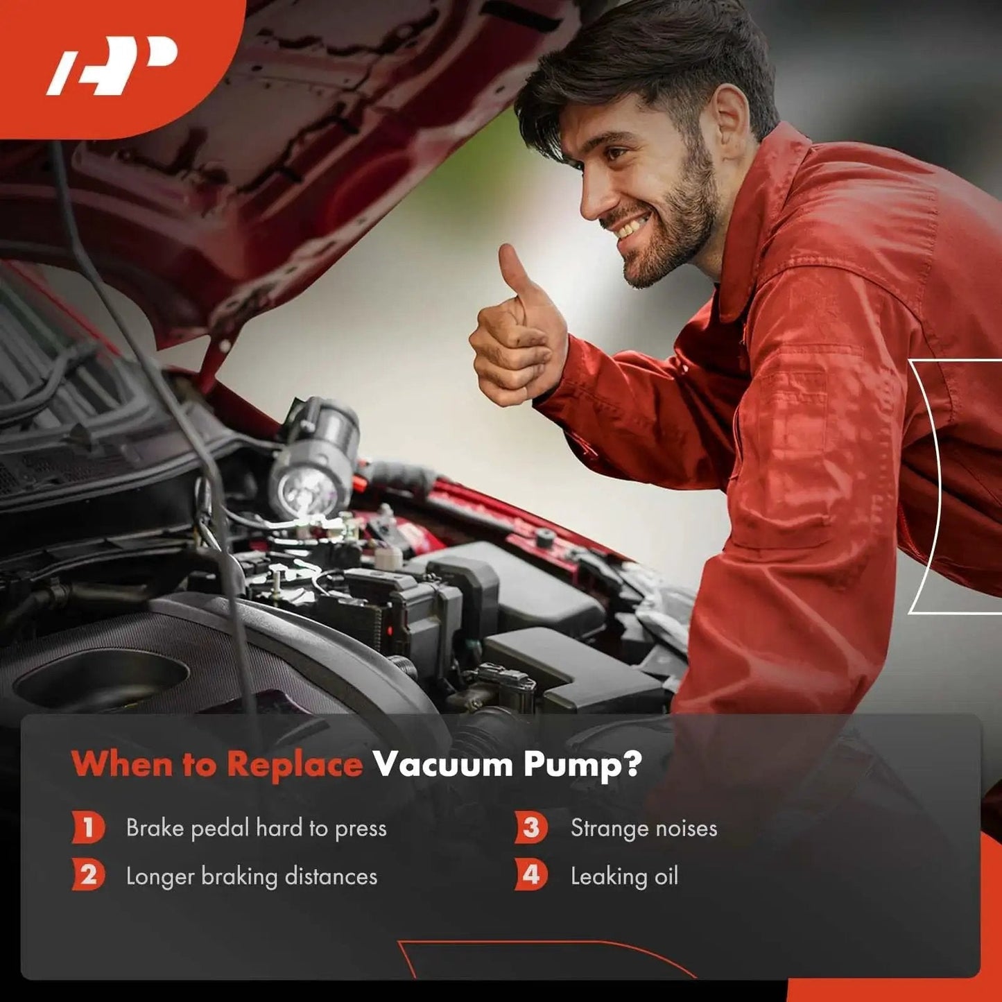 Mechanic inspecting engine for Brake Vacuum Pump For BMW Replacement Part A Premium Fits 125i 2011 2013 320i 2012 2015 328i 2011 2015 328i XDrive 2011 2013 528i 2011 2013 X1 X3 X4 Z4 2010 2017 With 2.0L Engine And Reliable Vacuum System signs of replacement need