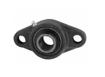 Front view of 2-1/4 in High-Temp 400°F 2-Bolt Flange Bearing Unit Single, UCFL212 Thermo-Resistant 2-Bolt Mount with Sealed Ball Bearing Insert.