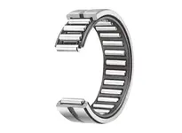 Side view of Machined Type Needle Roller Bearing with 5/8 in bore, 1 1/8 in OD, 3/4 in width, high carbon steel construction and oil hole.