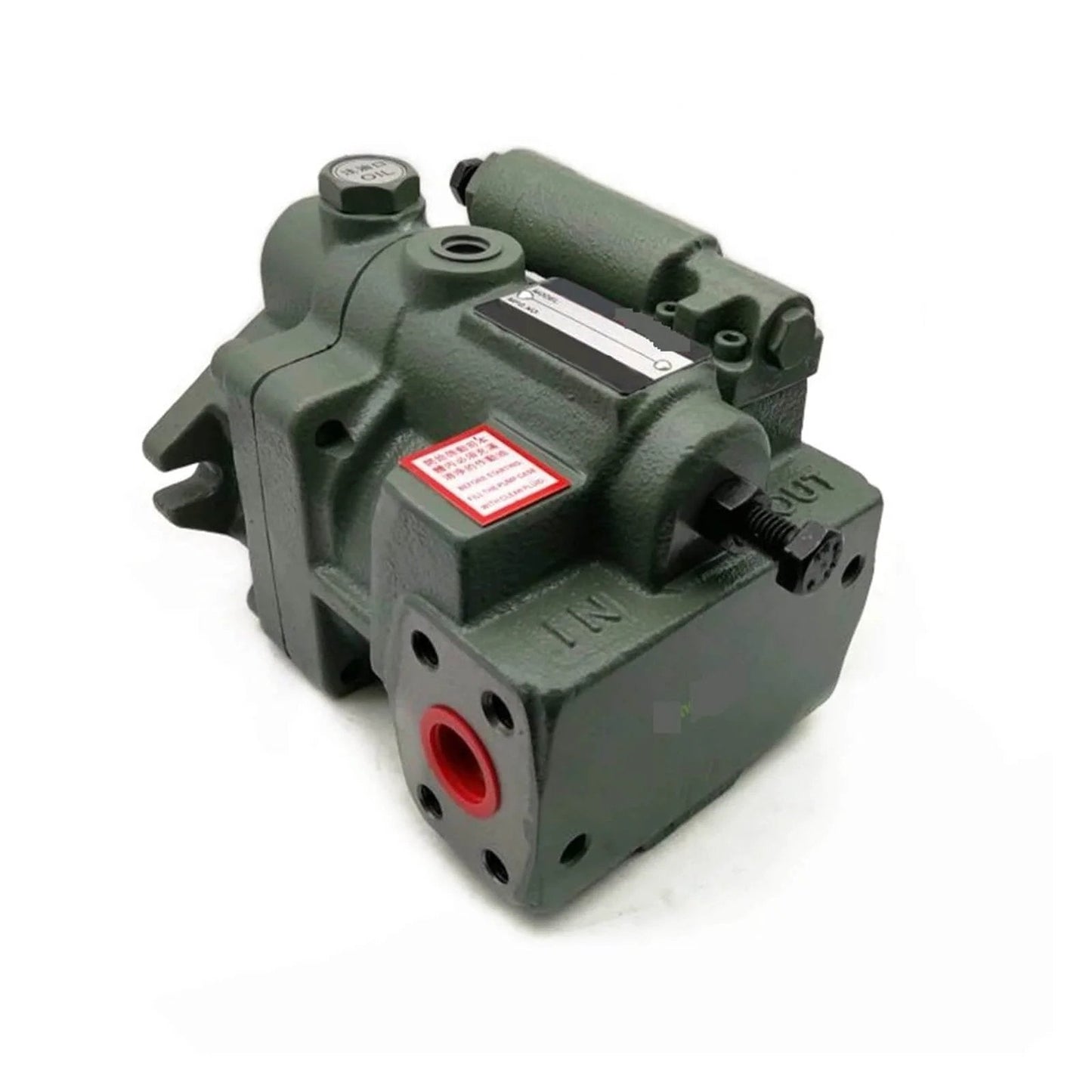 CAARLA Hydraulic Axial Piston Pump Hydraulic Oil Pump P16-A0-F-R-01 P16-A3-F-R-01, green compact design, side view