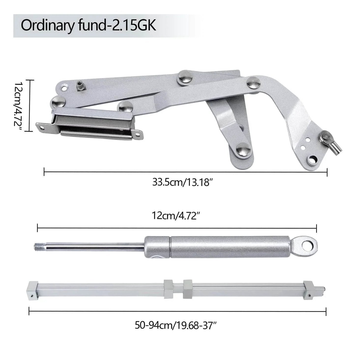 Cabinet Door Hinges, Folding Lift Up Top Vertical Swing Furniture Hinges with Pneumatic Arm, Hardware Fitting Allen Key