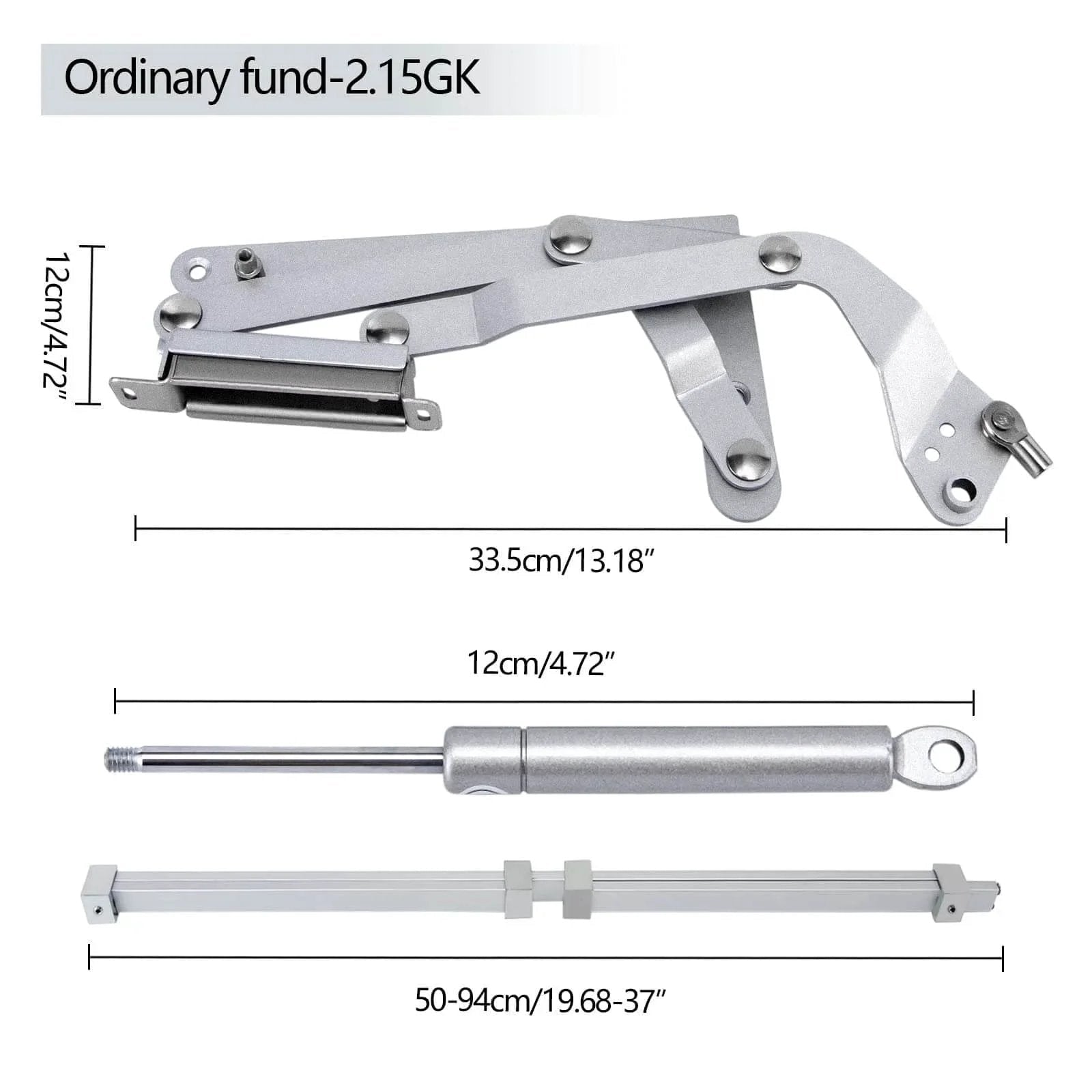 Cabinet Door Hinges, Folding Lift Up Top Vertical Swing Furniture Hinges with Pneumatic Arm, Hardware Fitting Allen Key