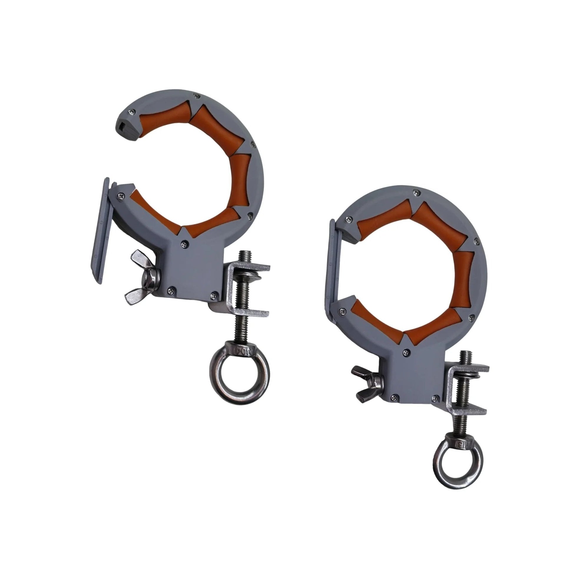 Lightweight Cable Pulling Pulley for Easy Installation of Ethernet, Coaxial, Fiber Optic, and Low-Voltage Signal Cables in Cable Trays (2-Pack), showing two pulleys with clamps.