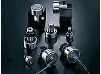 CF-SFU-10 Caged Stud Roller Cam Follower for Linear Slide Units, 22 mm high-carbon steel roller, 12 mm width, variety of bearings shown