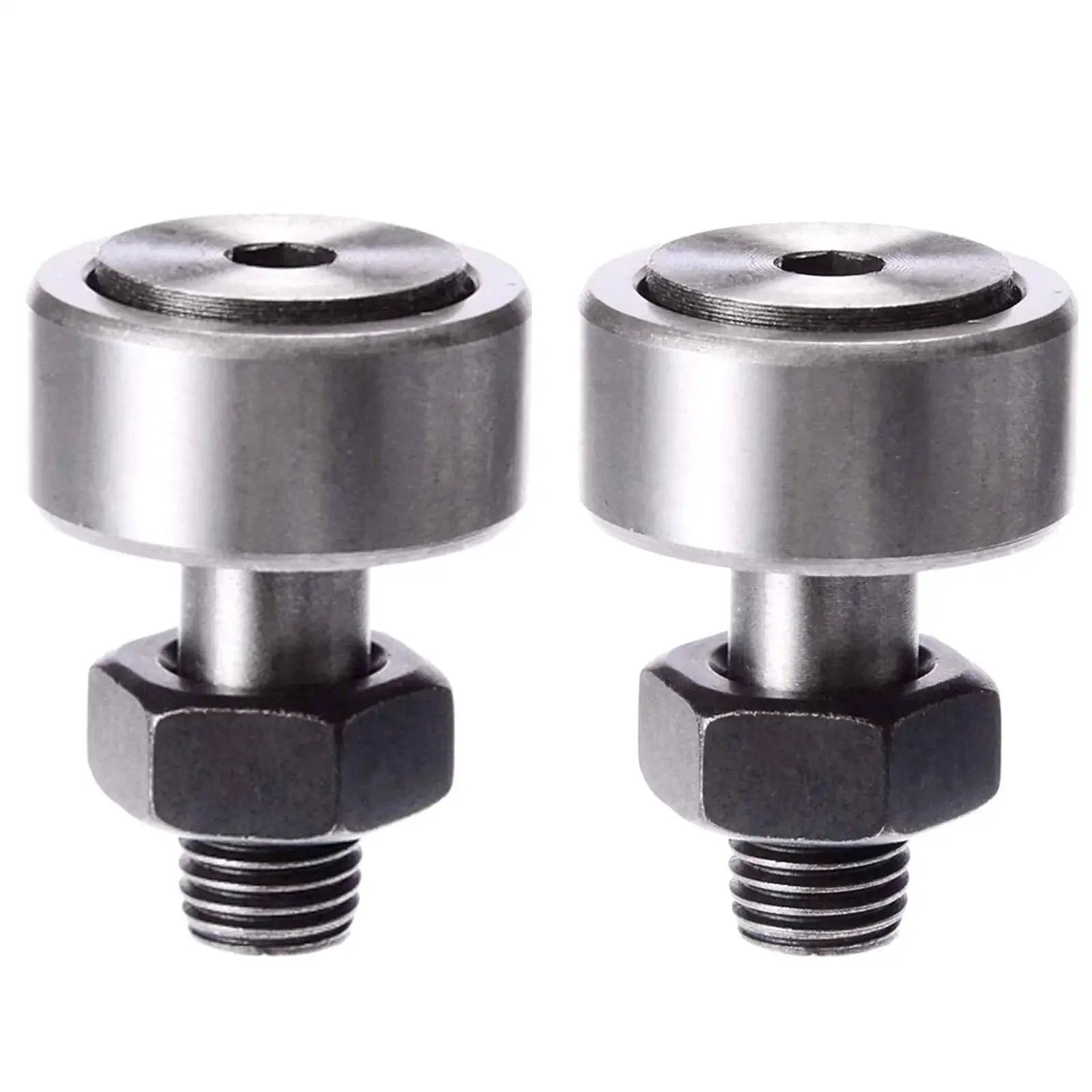 CF10-1 Cam Follower Needle Roller Bearing Bolt Kit 26mm OD Bolt Type Track Roller 2 Pack Bearing Steel