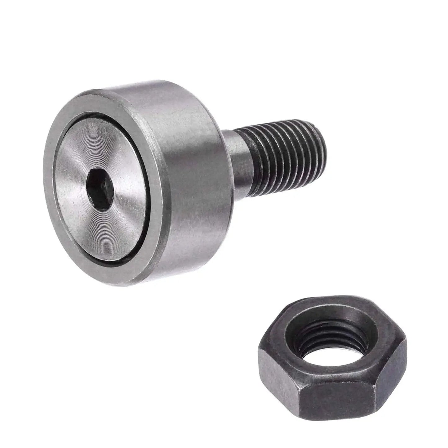 CF10-1 Cam Follower Needle Roller Bearing Bolt Kit 26mm OD bolt type track roller with nut, 2-pack, bearing steel